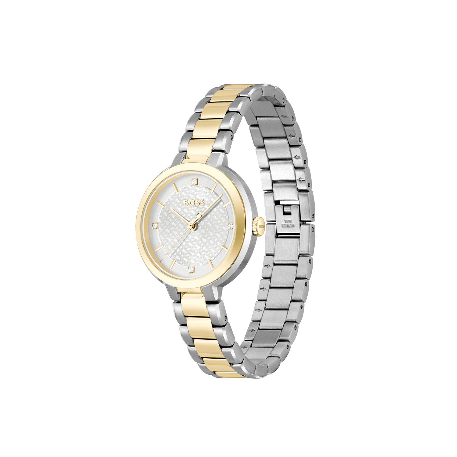 Hugo Boss Dames Horloge HB1502761 34 mm Zilverkleurig