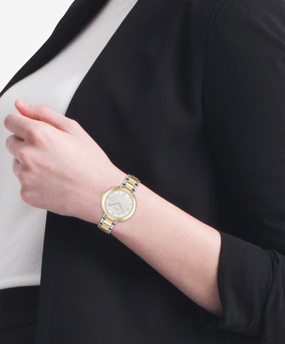 Hugo Boss Dames Horloge HB1502761 34 mm Zilverkleurig