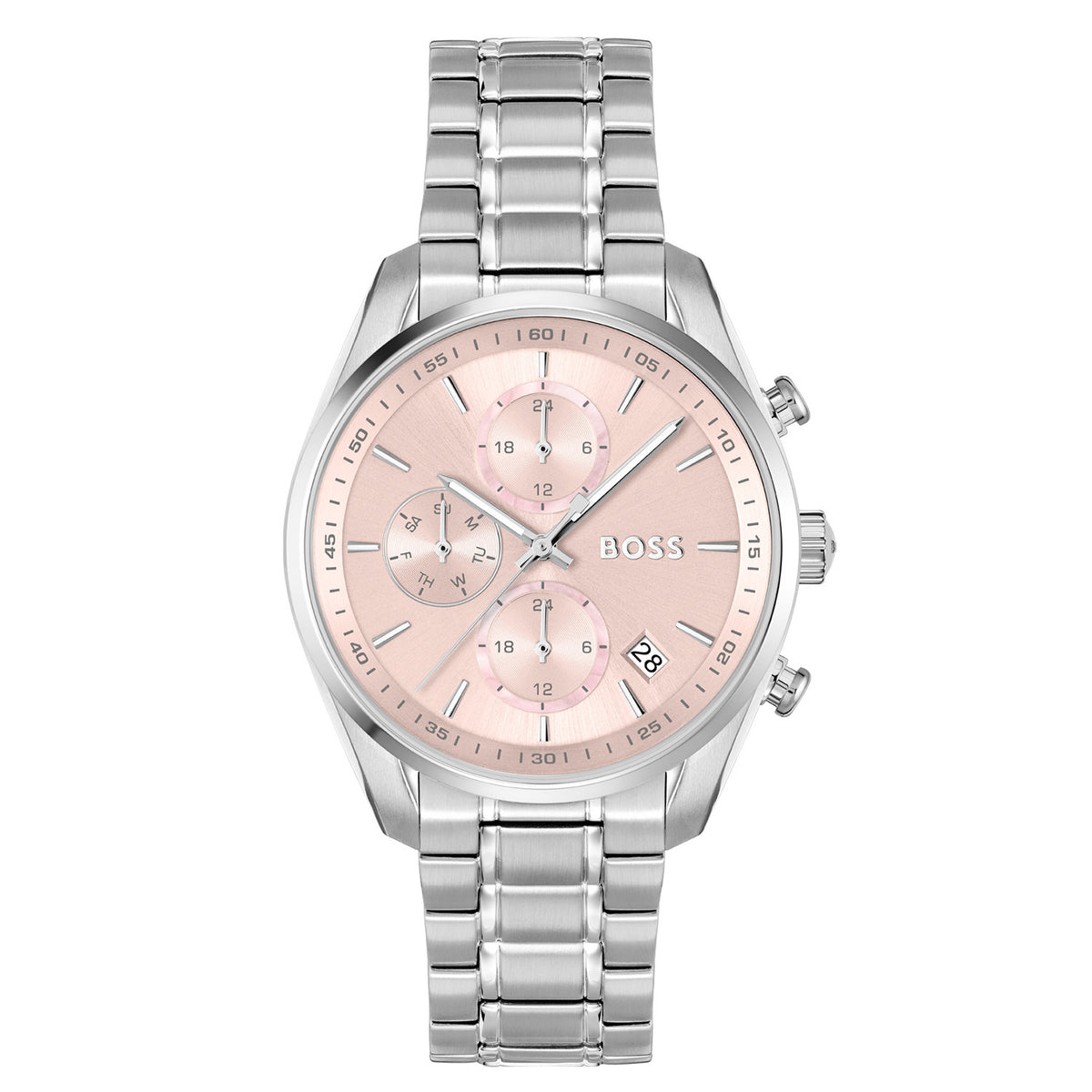 Hugo Boss Dames Horloge HB1502765 38 mm Zilverkleurig