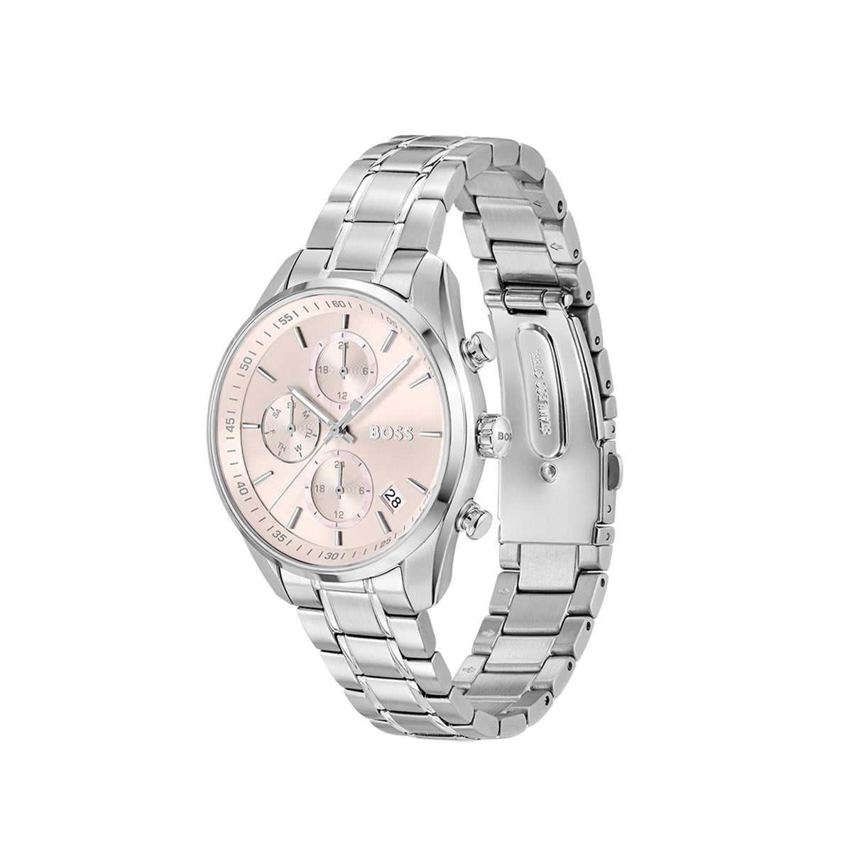 Hugo Boss Dames Horloge HB1502765 38 mm Zilverkleurig
