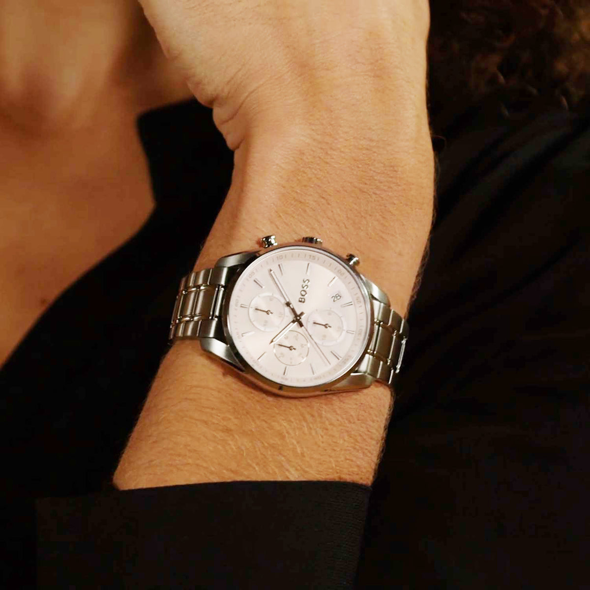 Hugo Boss Dames Horloge HB1502765 38 mm Zilverkleurig
