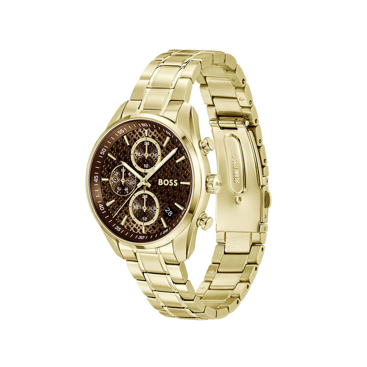 Hugo Boss Dames Horloge HB1502770 38 mm Goudkleurig