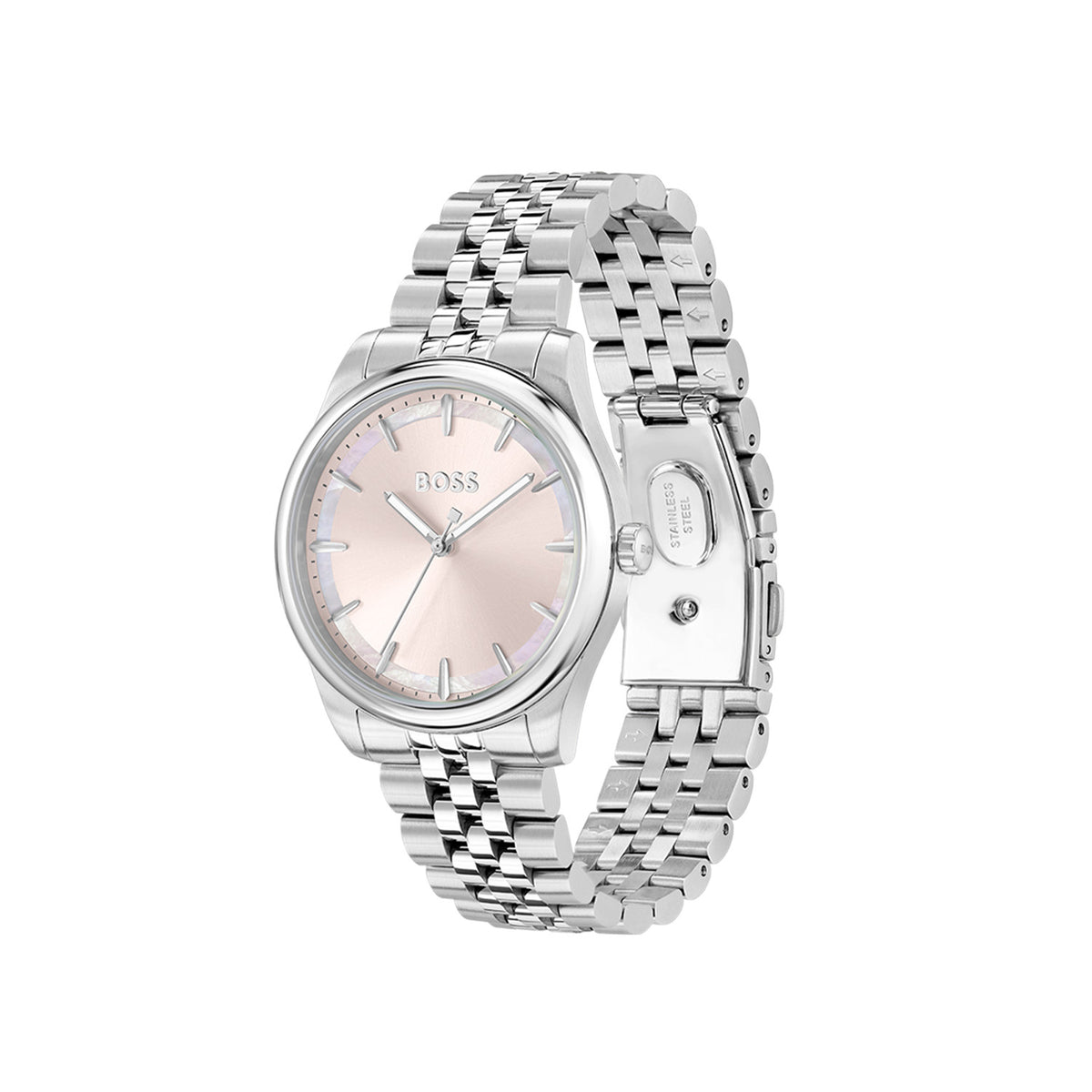 Hugo Boss Dames Horloge HB1502776 36 mm Zilverkleurig