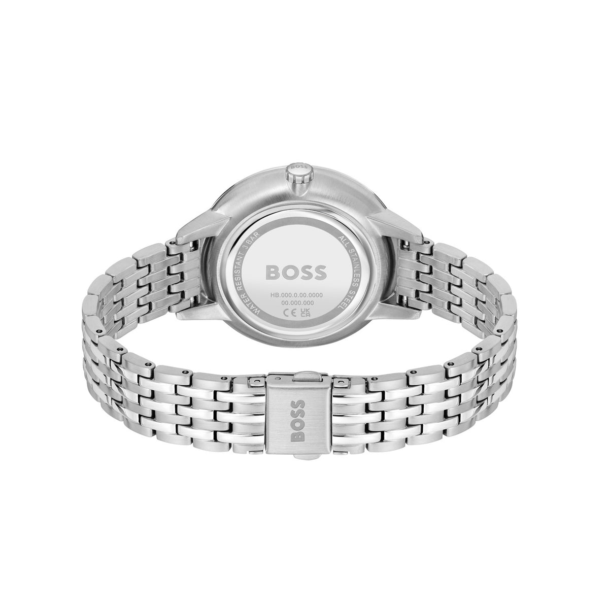 Hugo Boss Dames Horloge HB1502781 38 mm Zilverkleurig