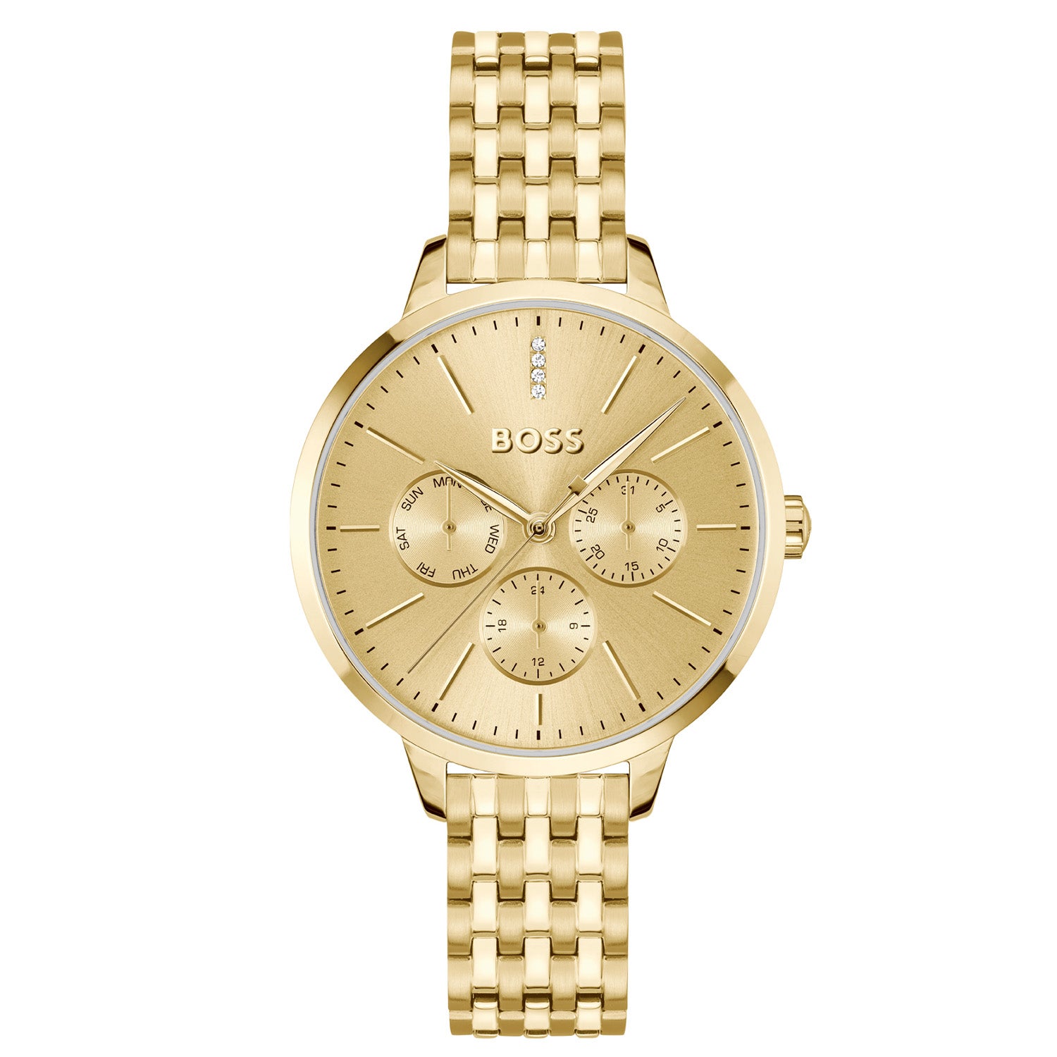 Hugo Boss Dames Horloge HB1502782 38 mm Goudkleurig