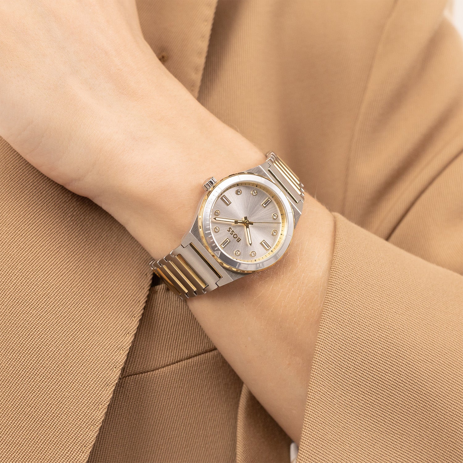 Hugo Boss Dames Horloge HB1502790 32 mm Zilverkleurig