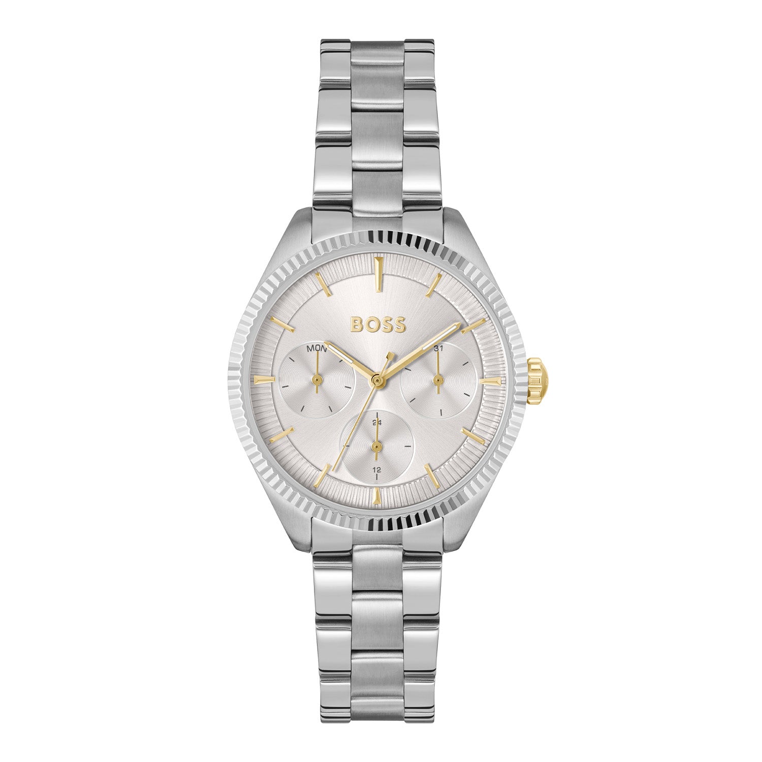 Hugo Boss Dames Horloge HB1502800 34 mm Zilverkleurig