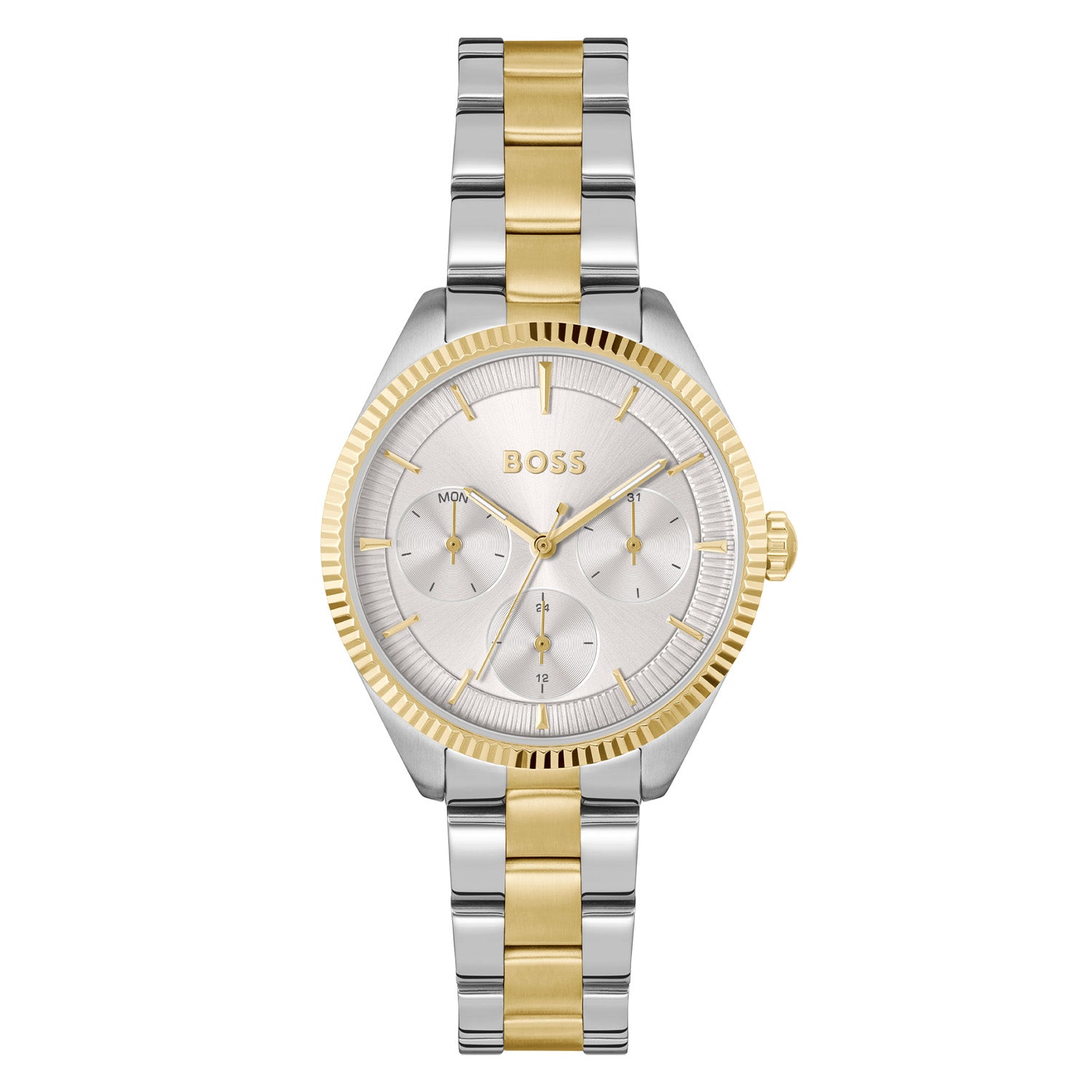 Hugo Boss Dames Horloge HB1502804 34 mm Zilverkleurig