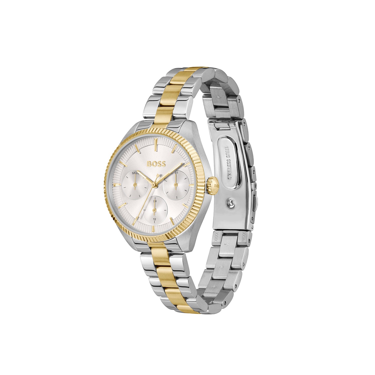 Hugo Boss Dames Horloge HB1502804 34 mm Zilverkleurig