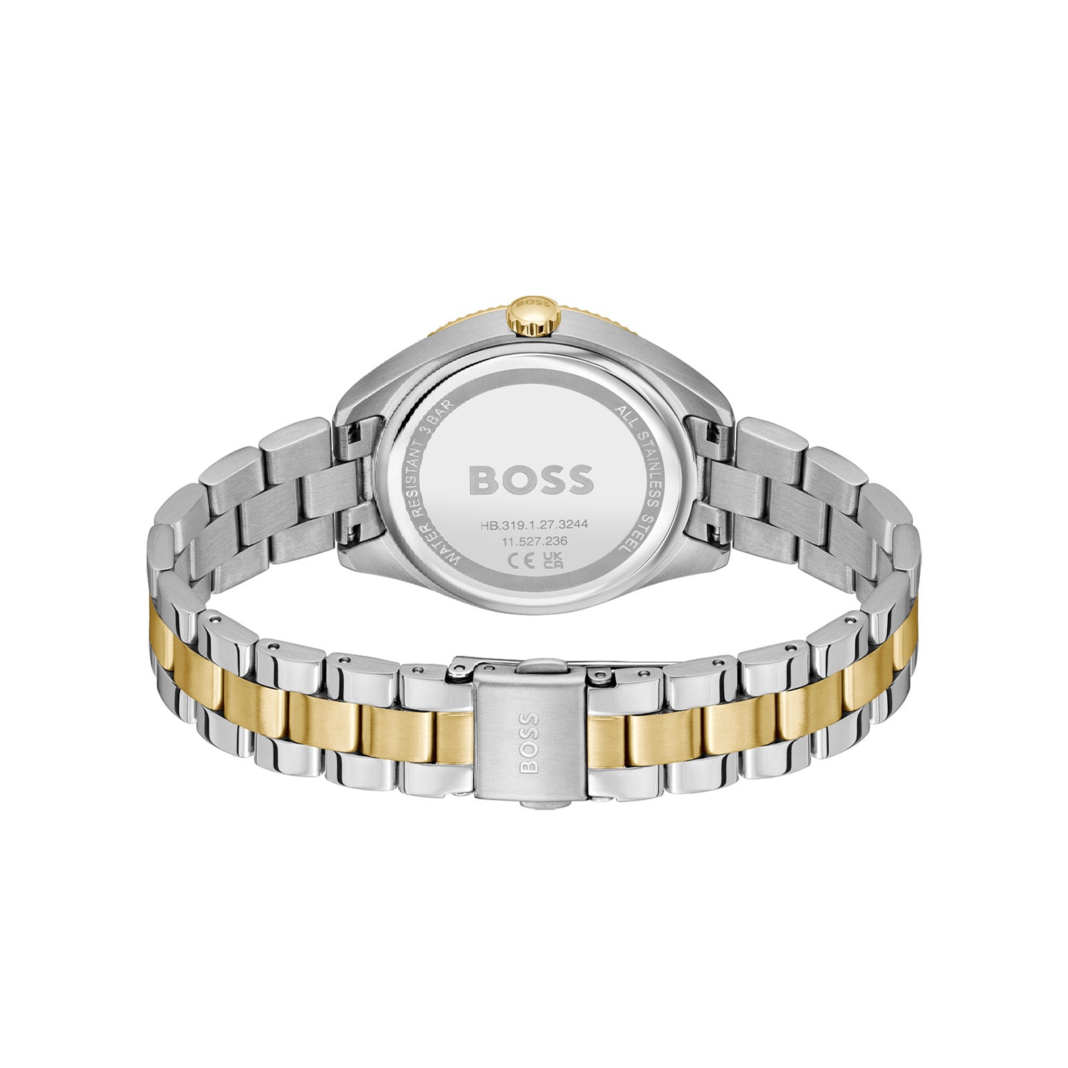 Hugo Boss Dames Horloge HB1502804 34 mm Zilverkleurig
