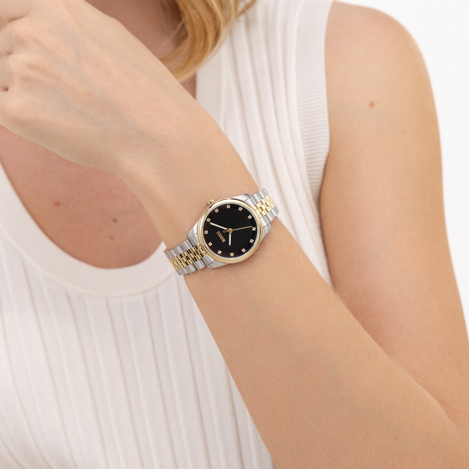 Hugo Boss Dames Horloge HB1502811 32 mm Zilverkleurig