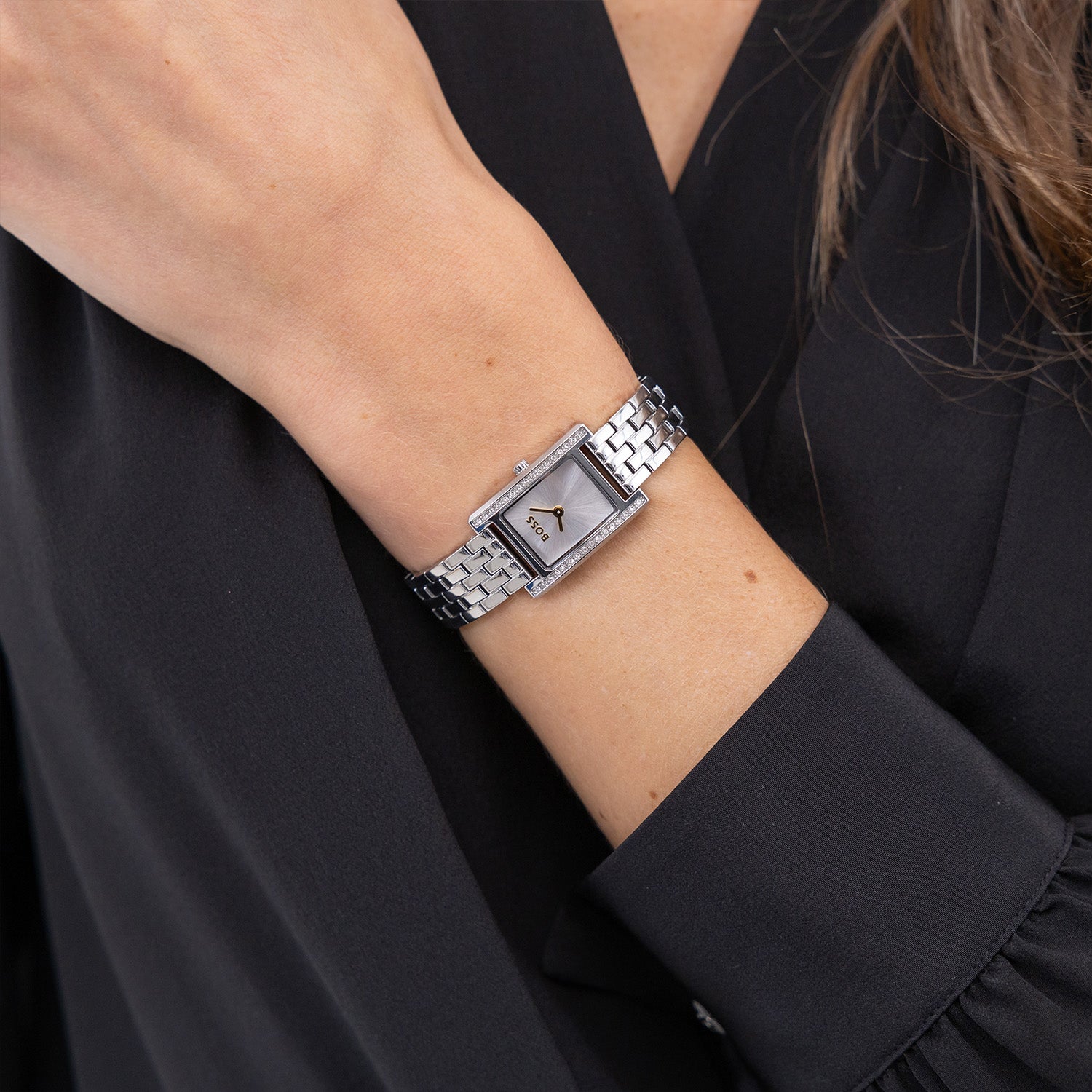 Hugo Boss Dames Horloge HB1502816 26 mm Zilverkleurig