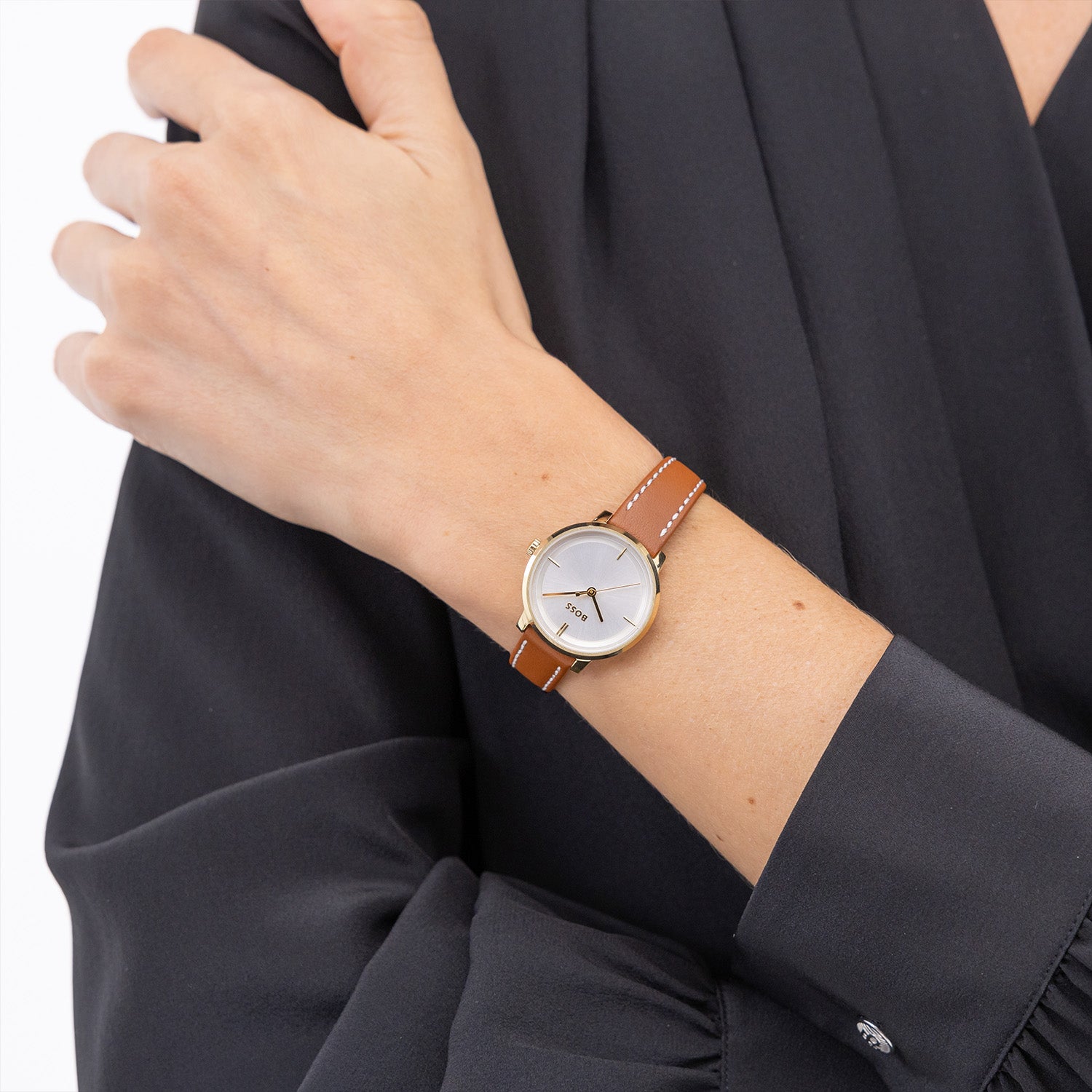Hugo Boss Dames Horloge HB1502817 28 mm Goudkleurig
