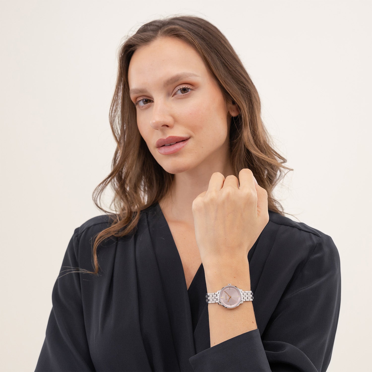 Hugo Boss Dames Horloge HB1502819 28 mm Zilverkleurig