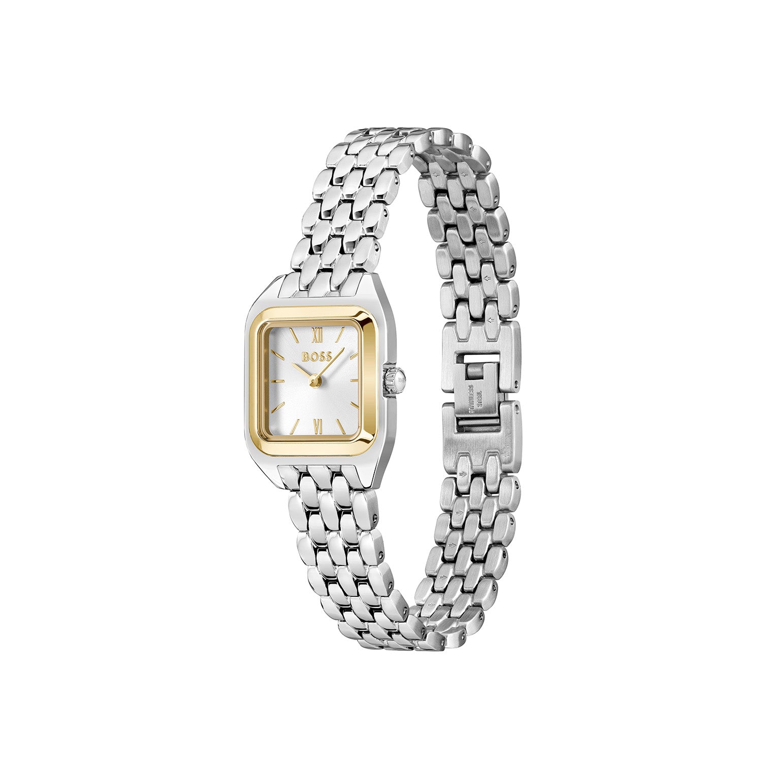 Hugo Boss Dames Horloge HB1502821 22 mm Zilverkleurig