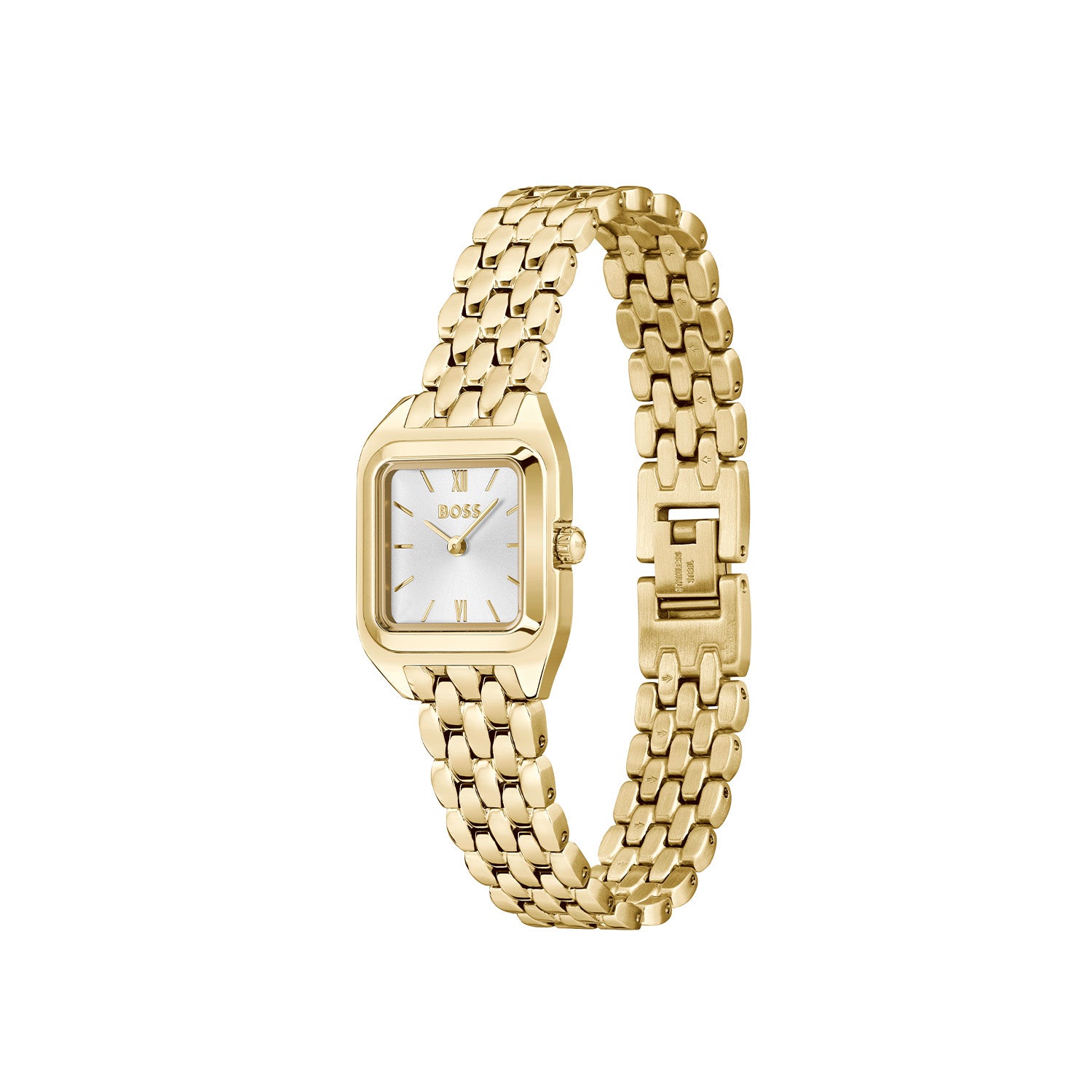 Hugo Boss Dames Horloge HB1502823 22 mm Goudkleurig