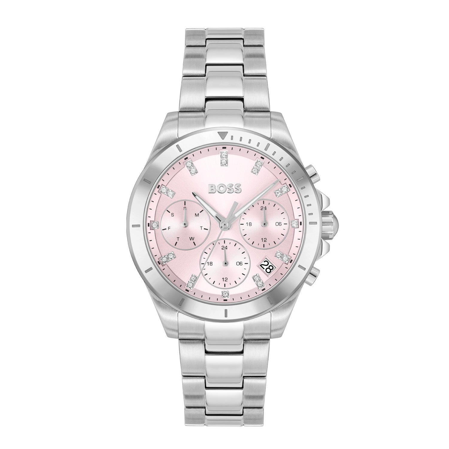 Hugo Boss Dames Horloge HB1502825 36 mm Zilverkleurig