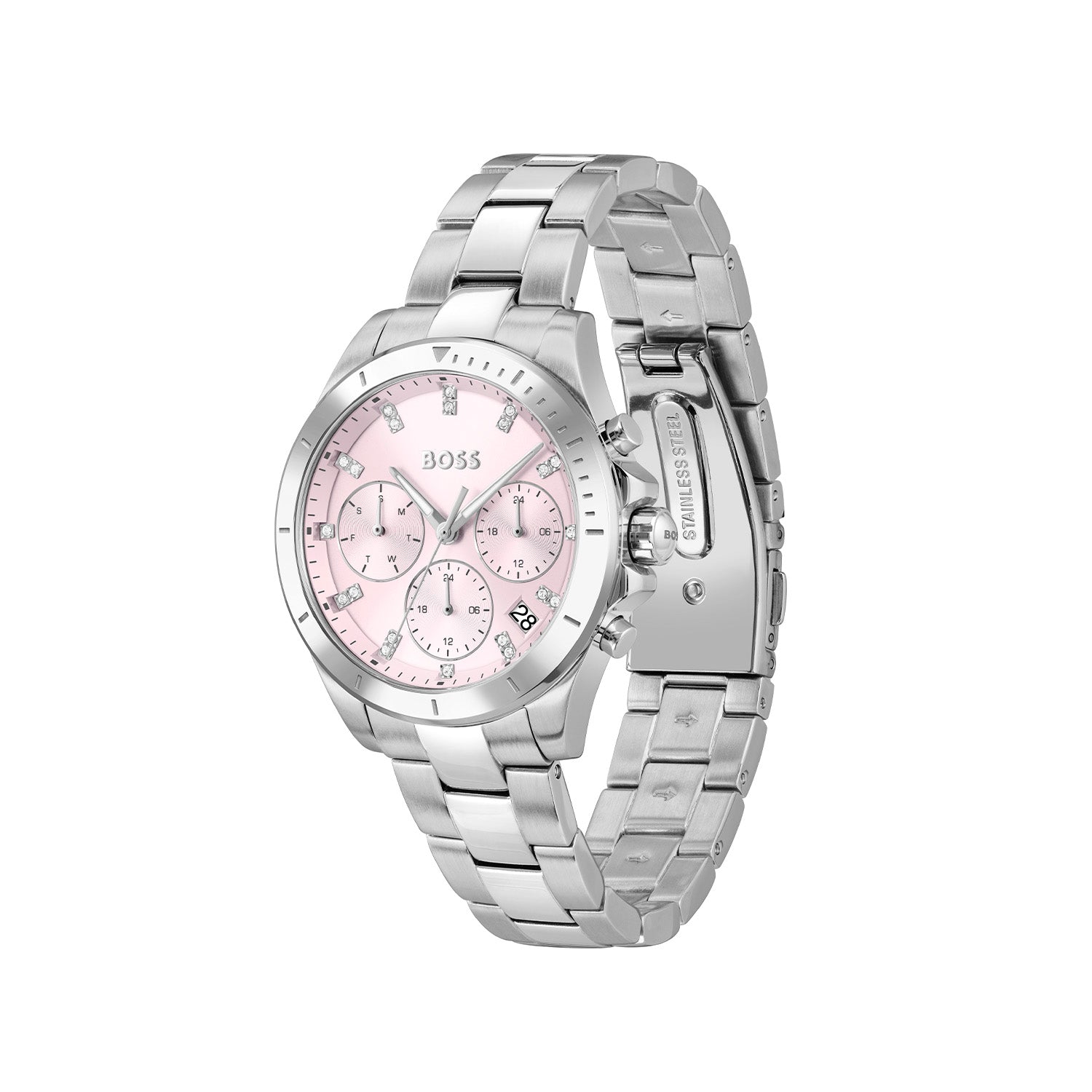 Hugo Boss Dames Horloge HB1502825 36 mm Zilverkleurig