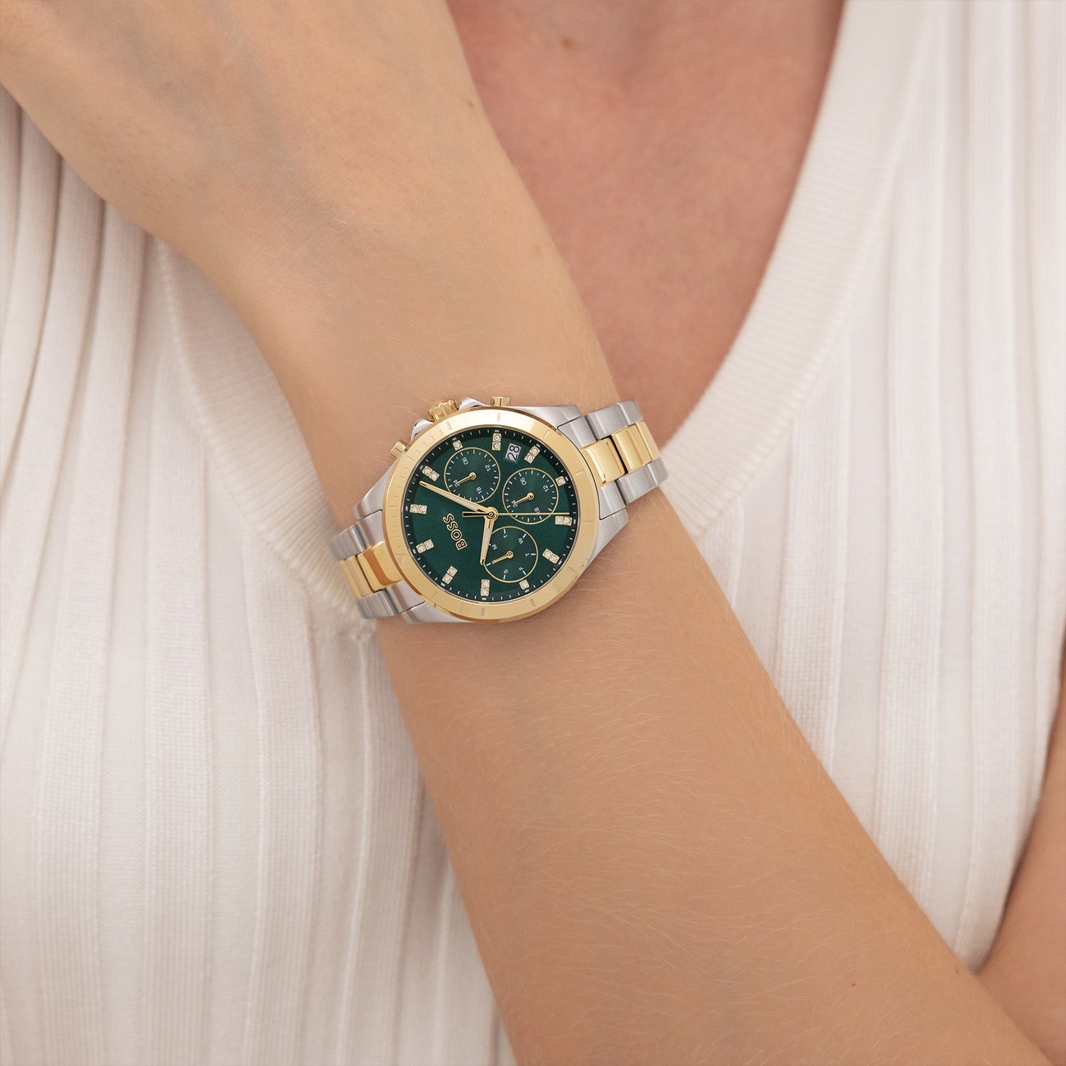 Hugo Boss Dames Horloge HB1502827 36 mm Zilverkleurig