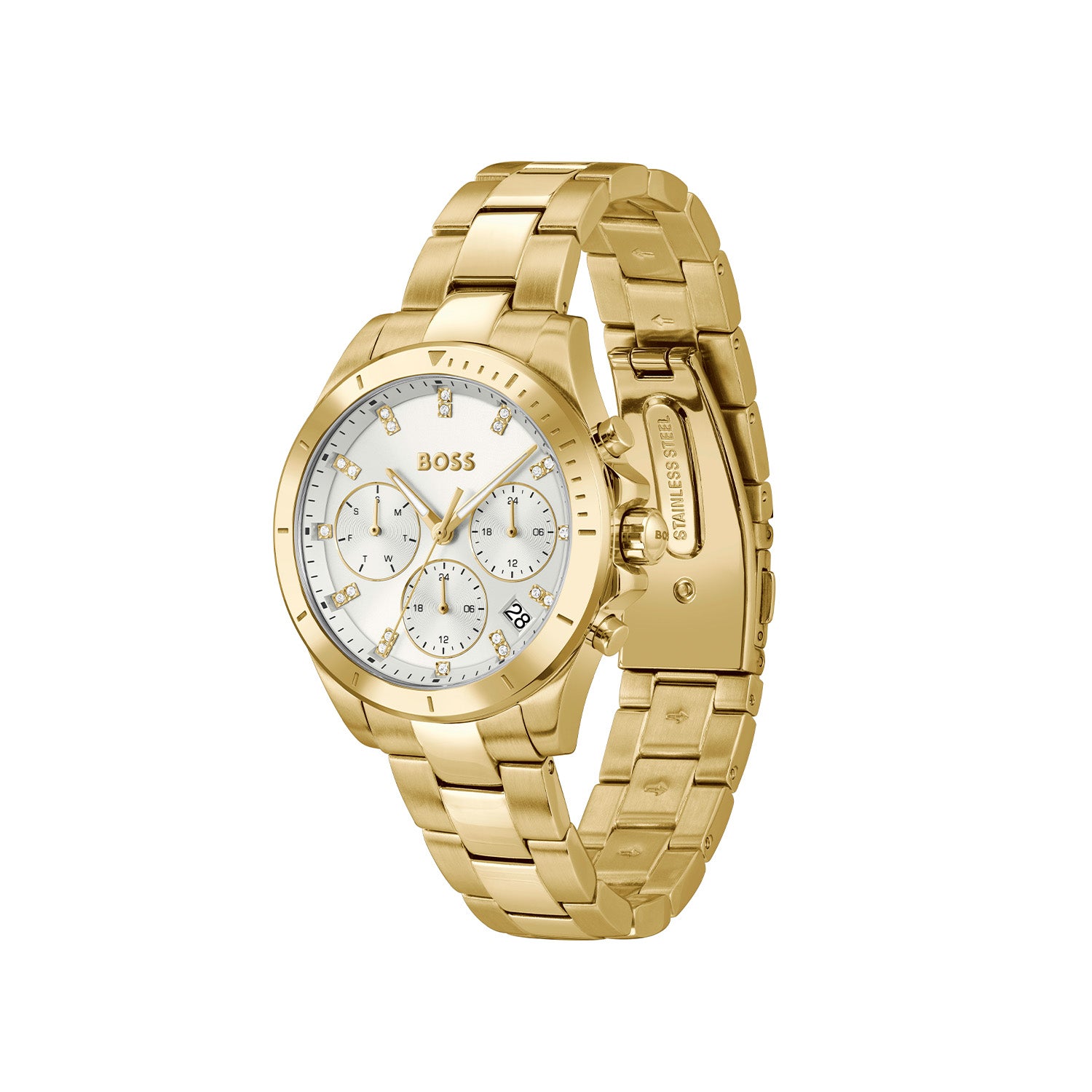 Hugo Boss Dames Horloge HB1502829 36 mm Goudkleurig