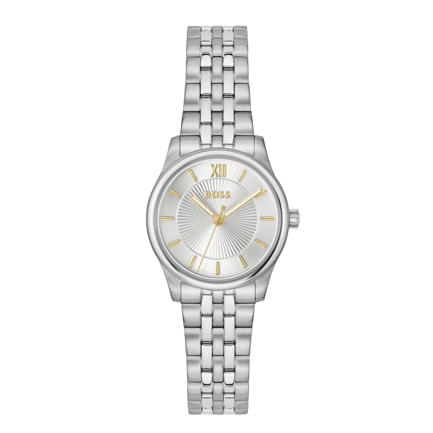 Hugo Boss Dames Horloge HB1502840 25 mm Zilverkleurig