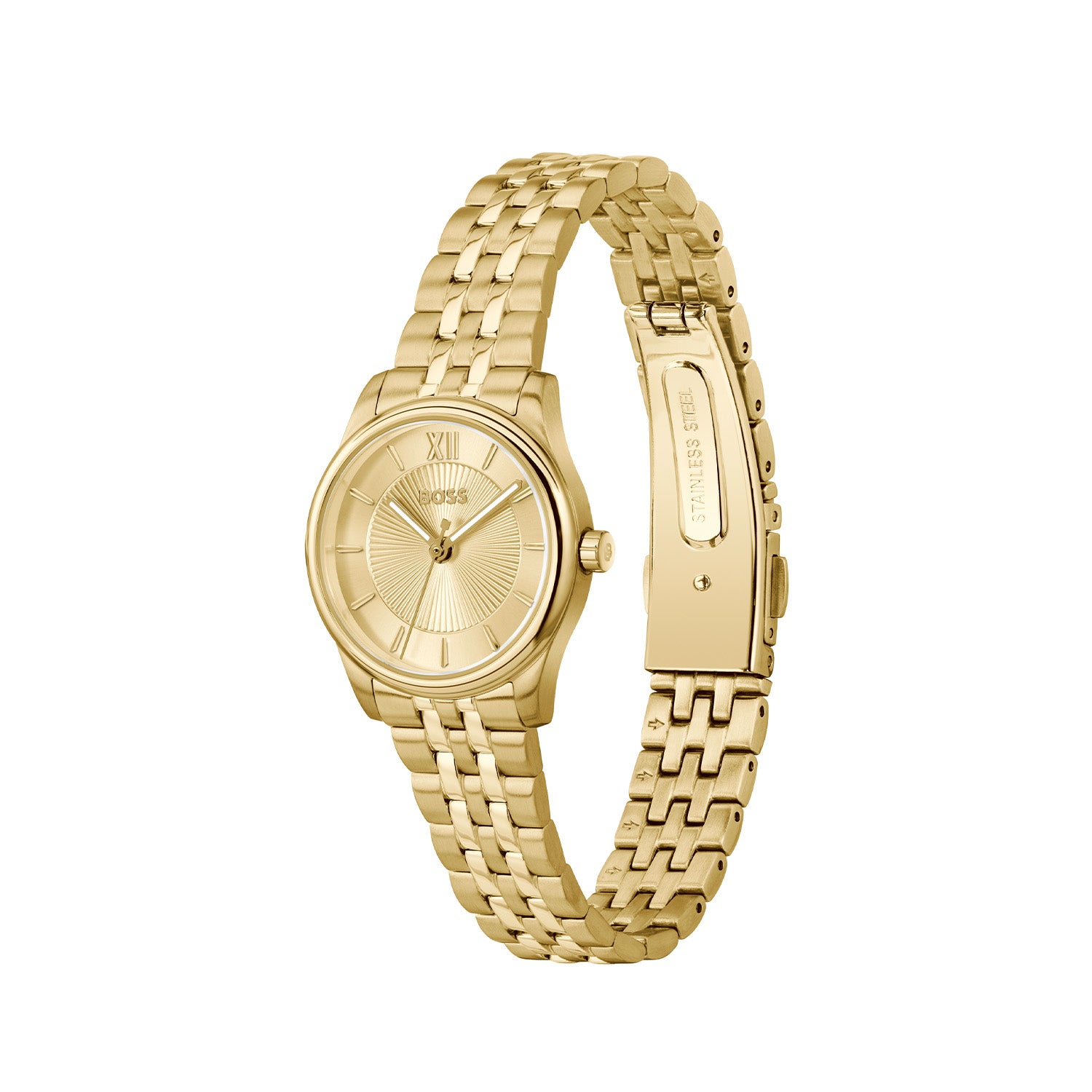 Hugo Boss Dames Horloge HB1502843 25 mm Goudkleurig