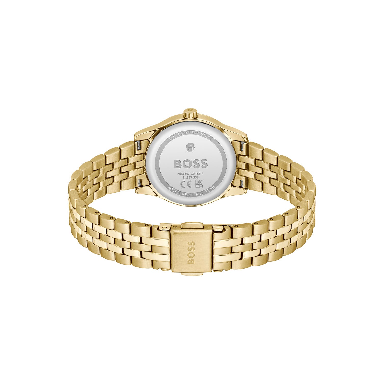 Hugo Boss Dames Horloge HB1502843 25 mm Goudkleurig