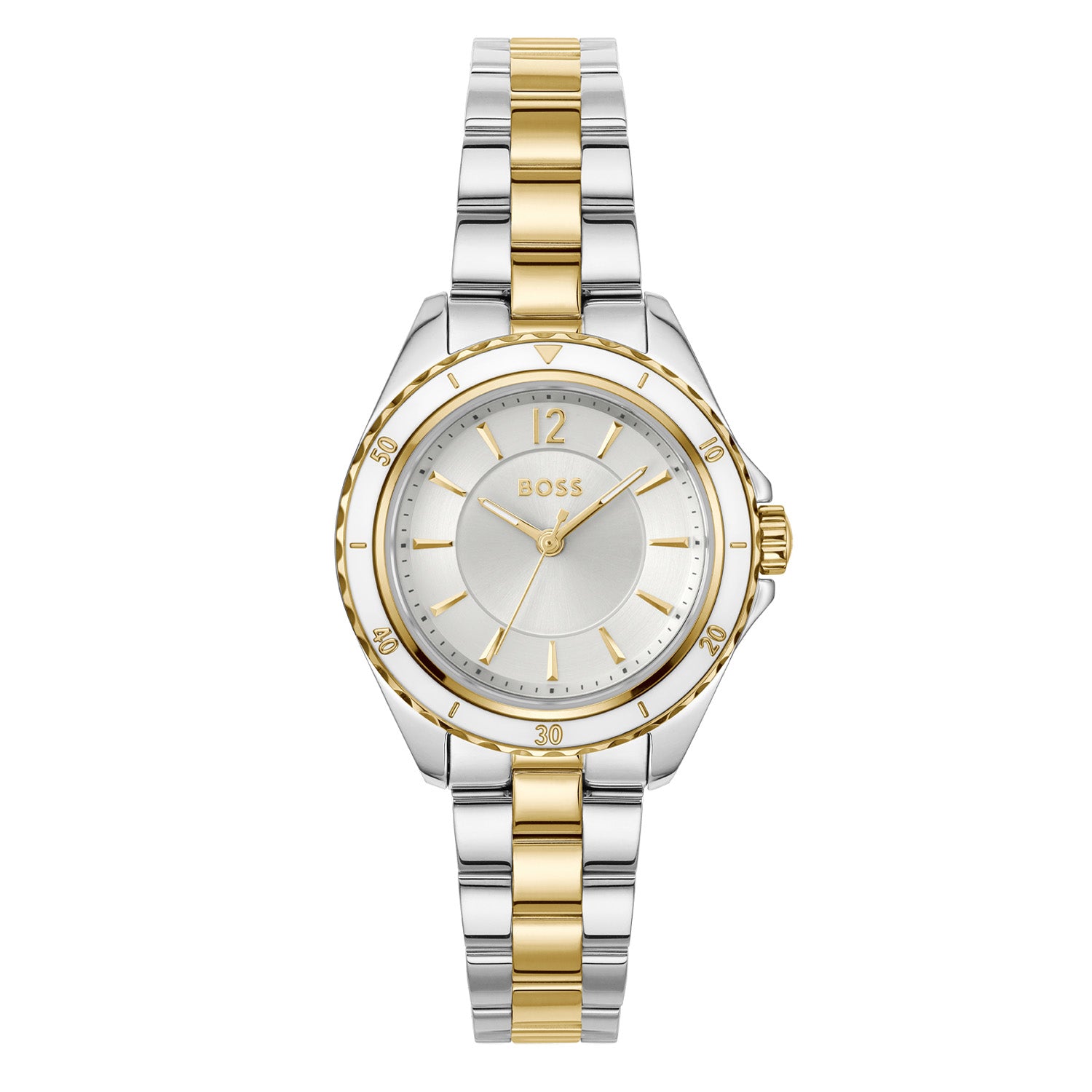 Hugo Boss Dames Horloge HB1502848 30 mm Zilverkleurig