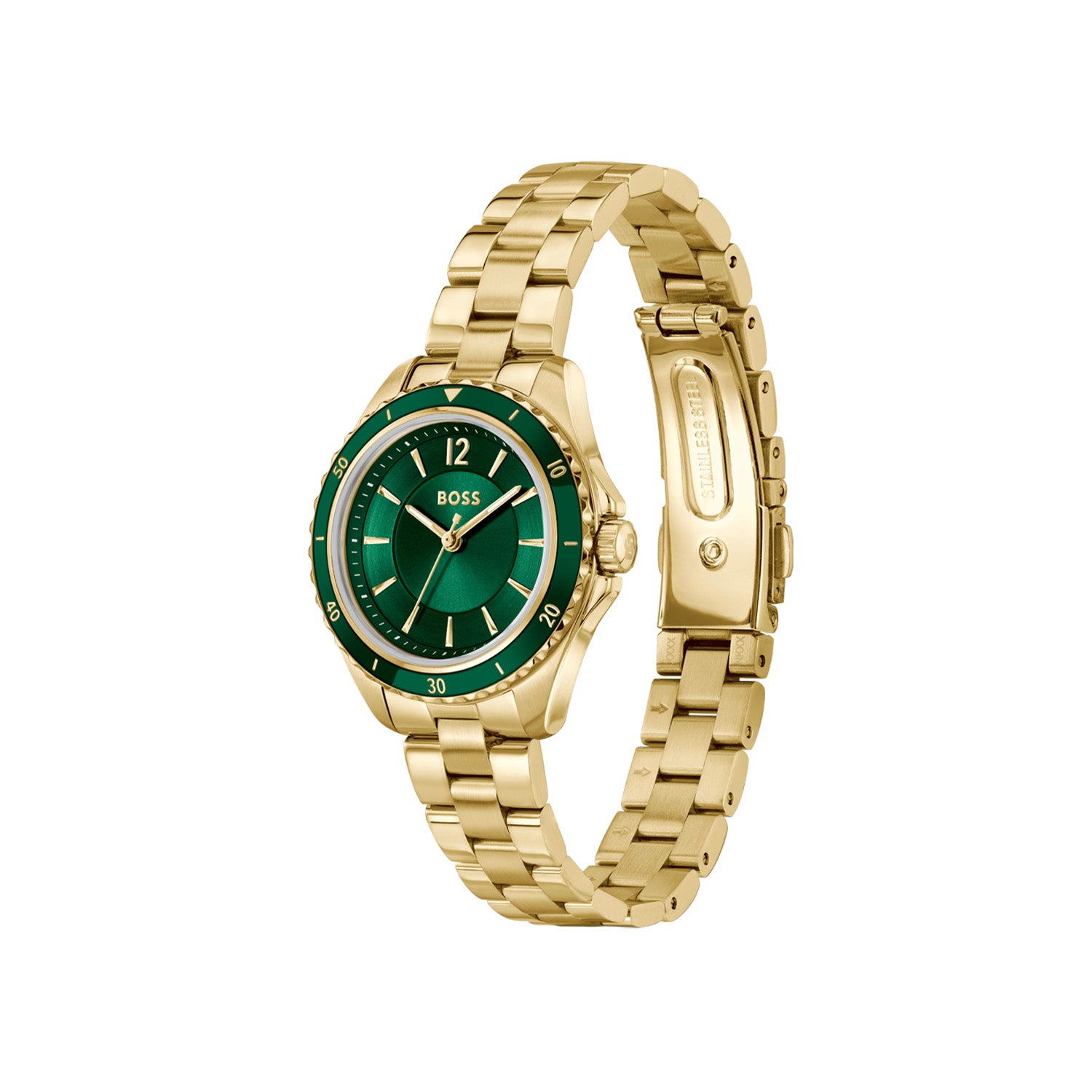 Hugo Boss Dames Horloge HB1502849 30 mm Goudkleurig