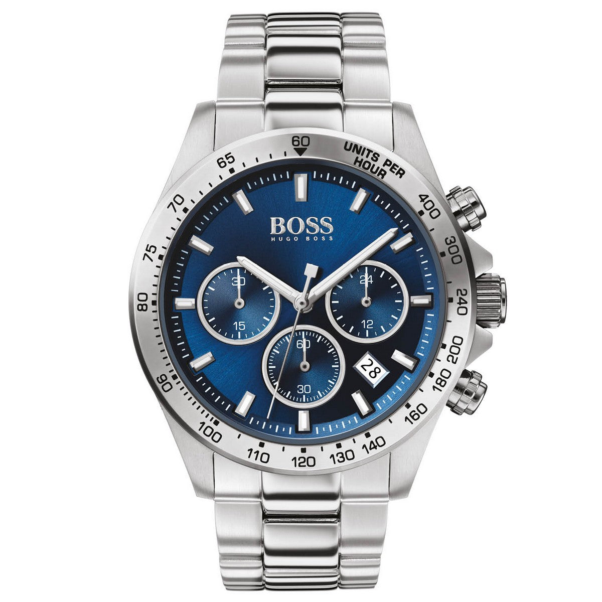 Hugo Boss Heren Horloge HB1513755 43 mm Zilverkleurig