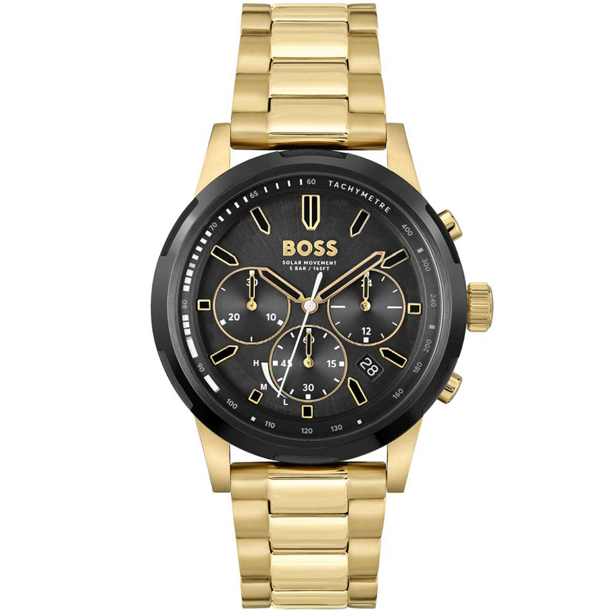 Hugo Boss Heren Horloge HB1514033 44 mm Goudkleurig