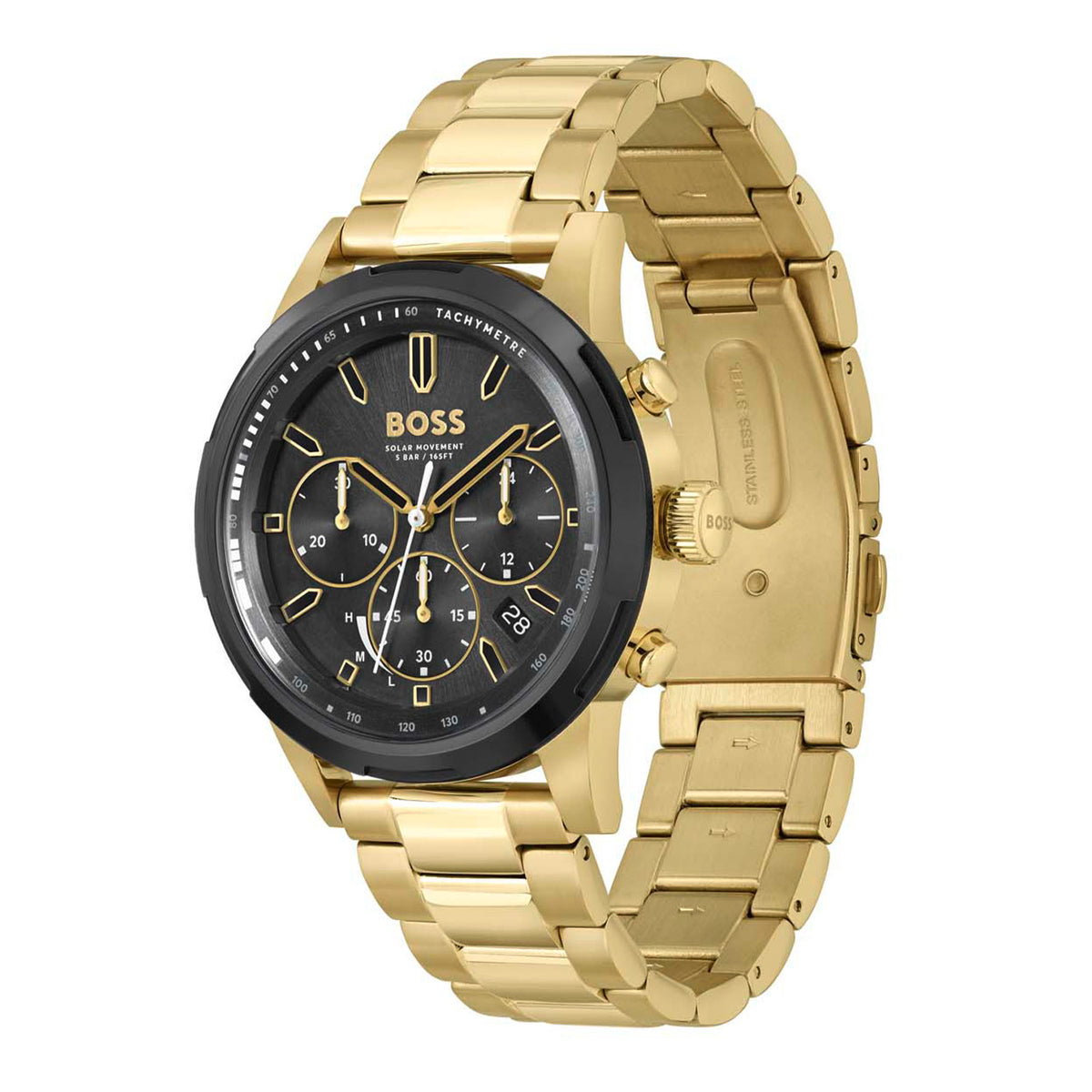 Hugo Boss Heren Horloge HB1514033 44 mm Goudkleurig