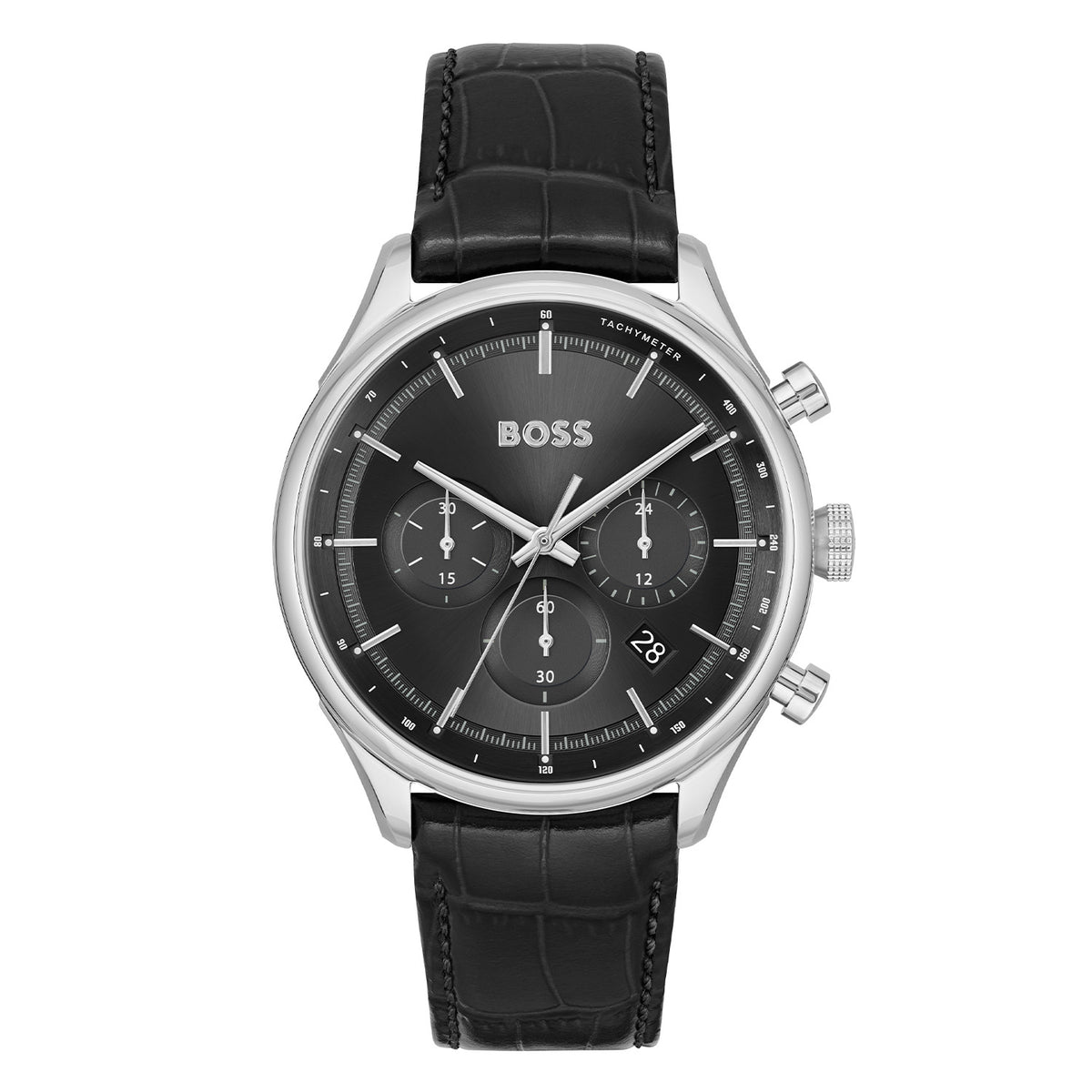Hugo Boss Heren Horloge HB1514049 45 mm Zilverkleurig