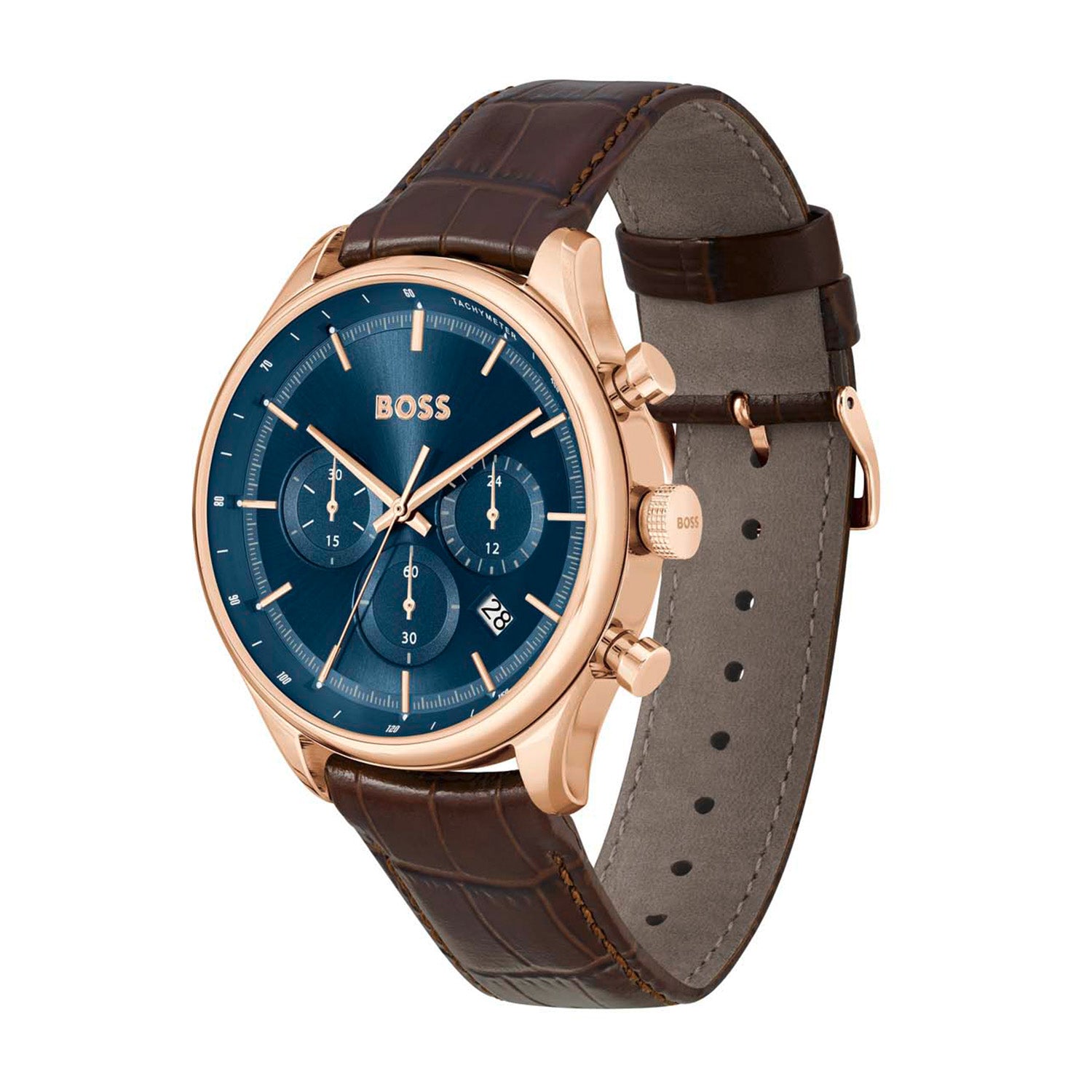 Hugo Boss Heren Horloge HB1514050 45 mm Rosékleurig