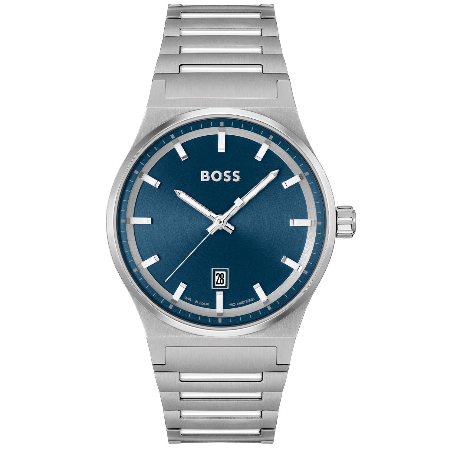 Hugo Boss Heren Horloge HB1514076 41 mm Zilverkleurig