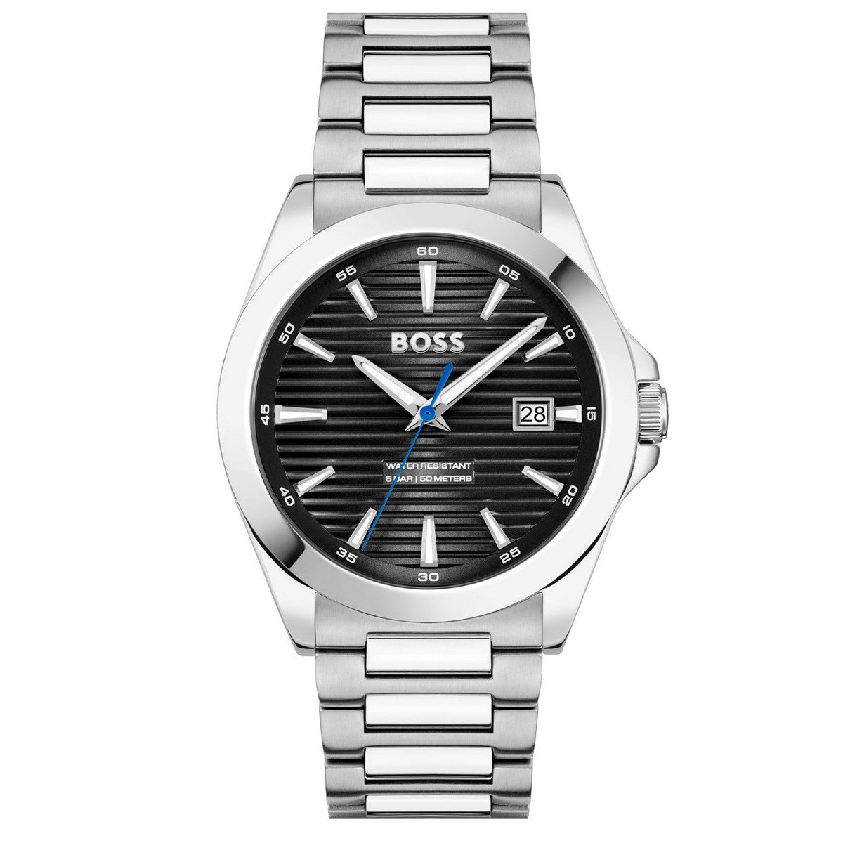 Hugo Boss Heren Horloge HB1514170 41 mm Zilverkleurig