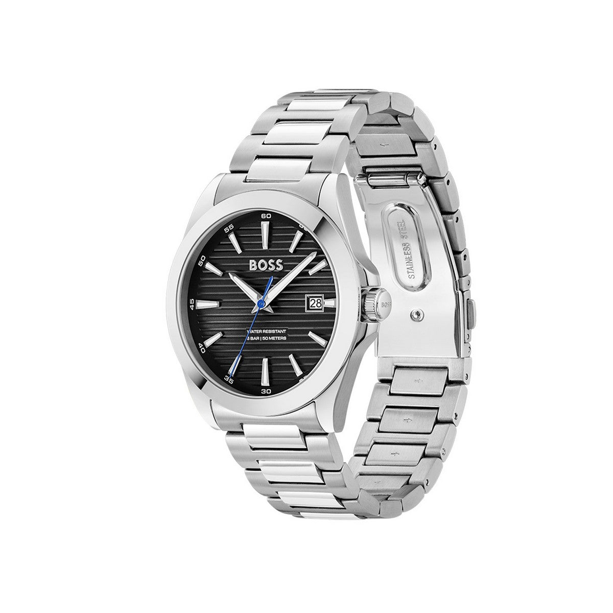 Hugo Boss Heren Horloge HB1514170 41 mm Zilverkleurig