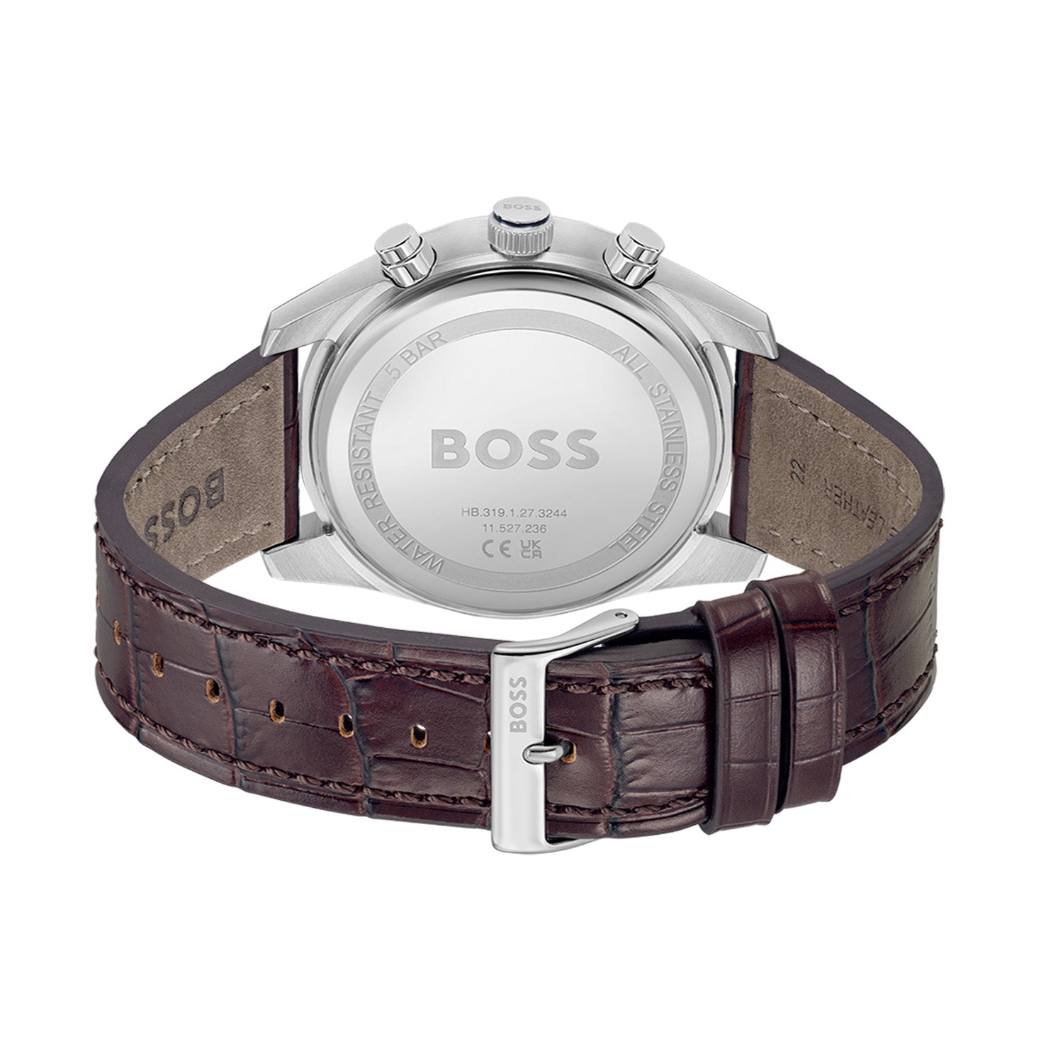 Hugo Boss Heren Horloge HB1514194 44 mm Zilverkleurig