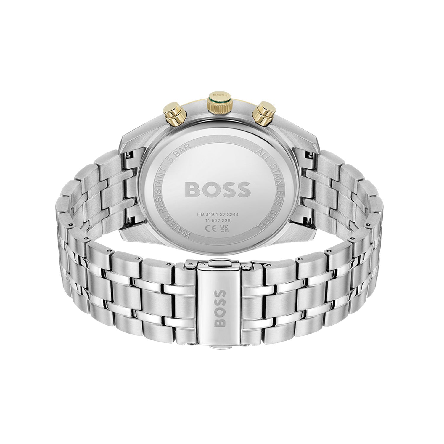 Hugo Boss Heren Horloge HB1514195 44 mm Zilverkleurig