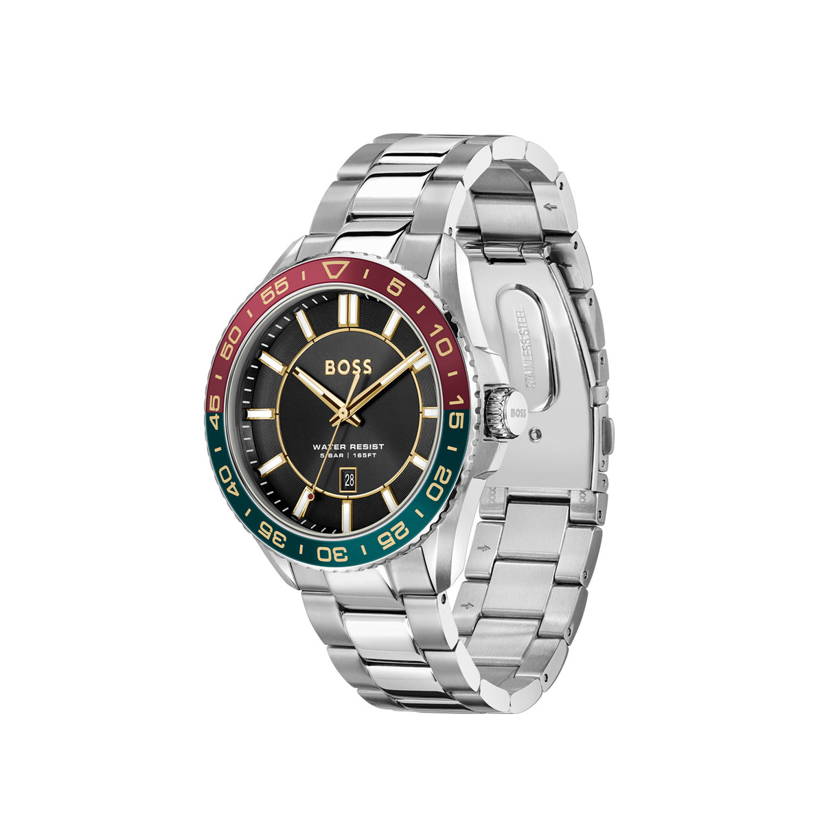Hugo Boss Heren Horloge HB1514210 43 mm Zilverkleurig