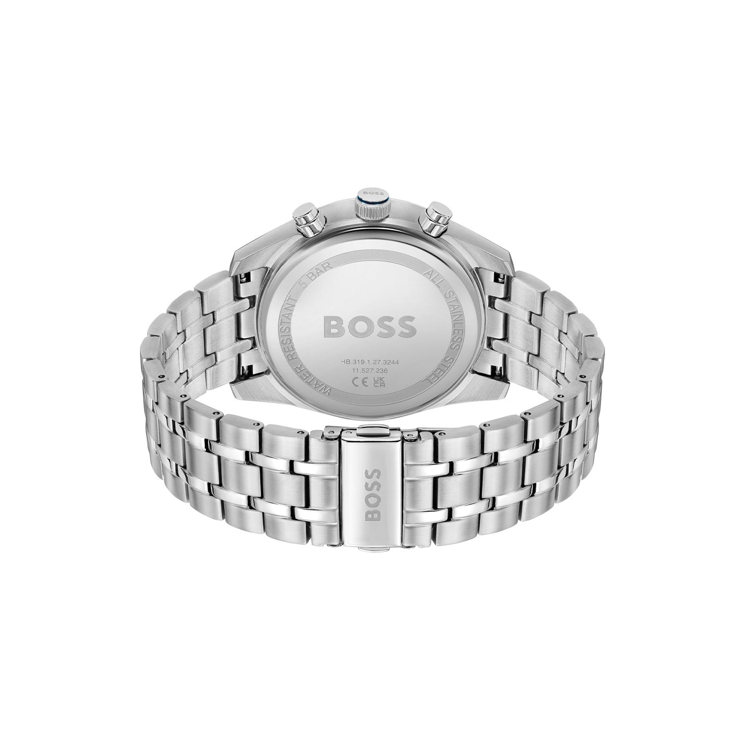 Hugo Boss Heren Horloge HB1514216 44 mm Zilverkleurig
