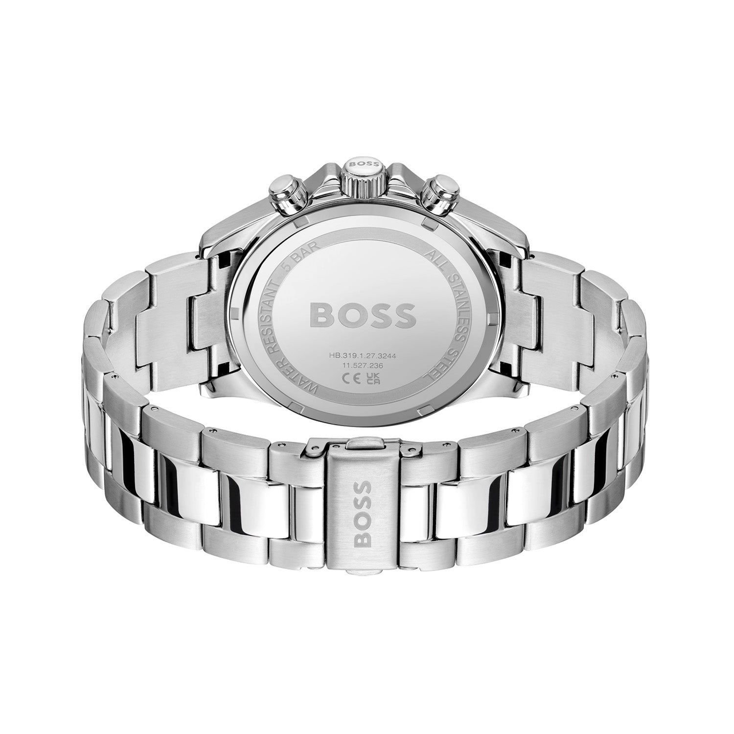 Hugo Boss Heren Horloge HB1514217 43 mm Zilverkleurig
