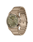 HUGO CANDOR CHRONO Herenhorloge HB1514222 – 41 mm – Goud & Groen zijaanzicht