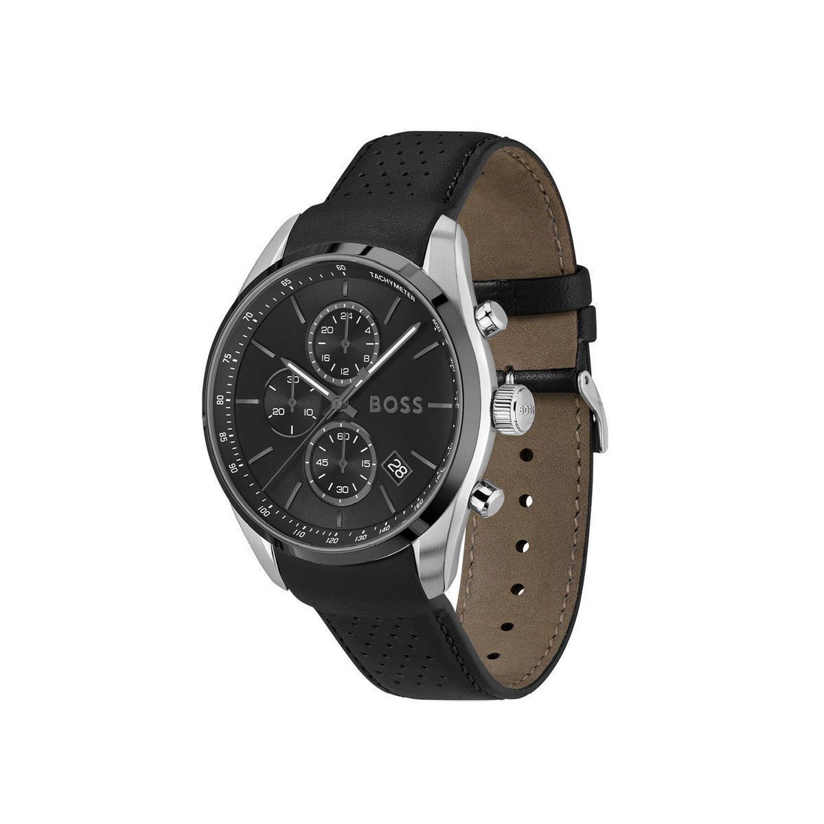 Hugo Boss Heren Horloge HB1514224 44 mm Zilverkleurig
