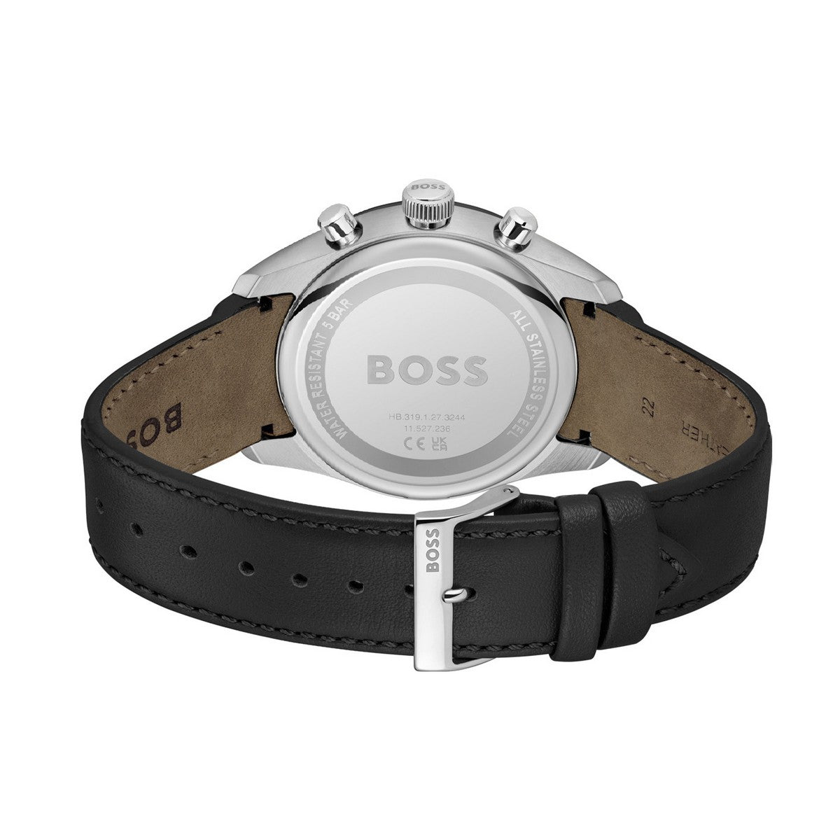 Hugo Boss Heren Horloge HB1514224 44 mm Zilverkleurig