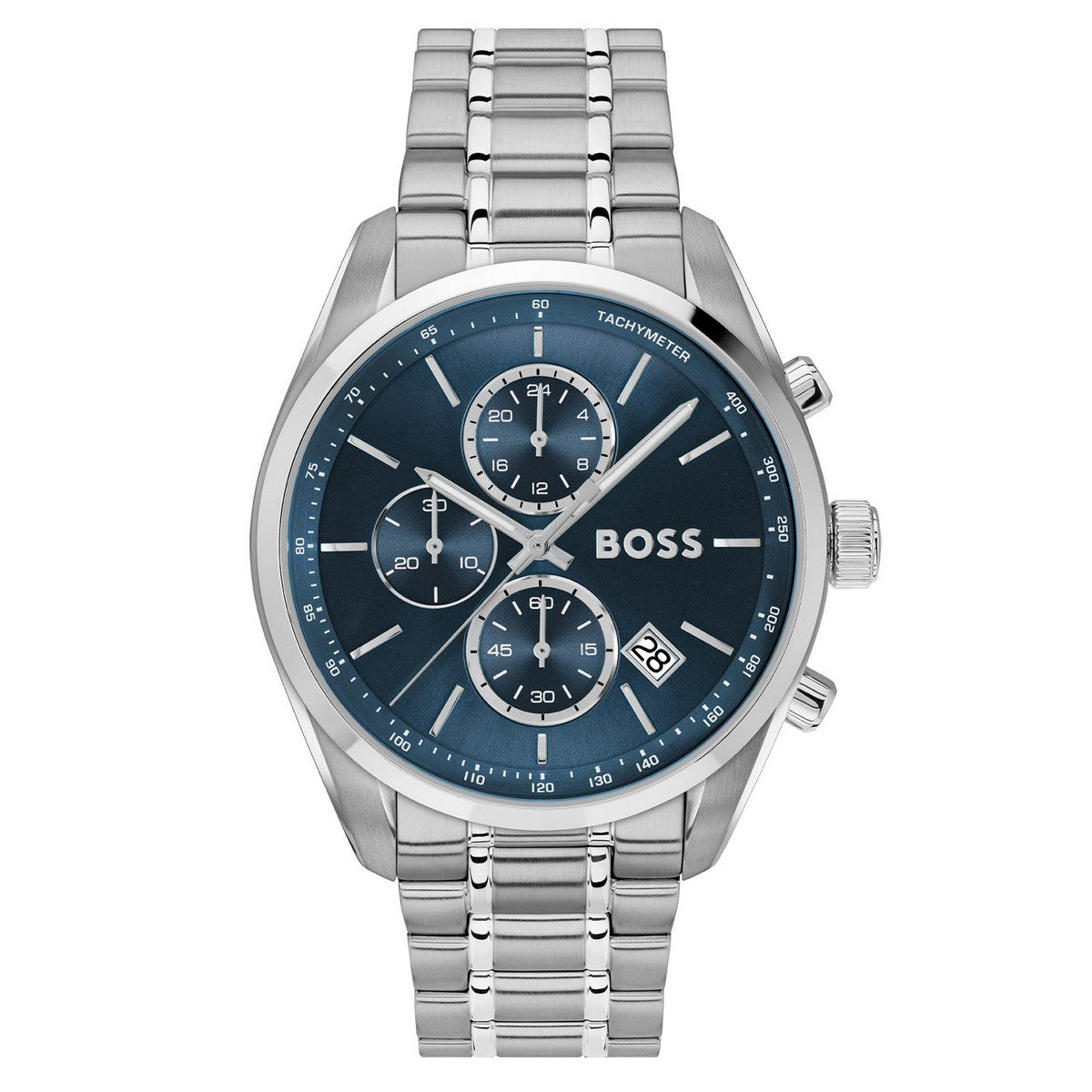 Hugo Boss Heren Horloge HB1514226 44 mm Zilverkleurig