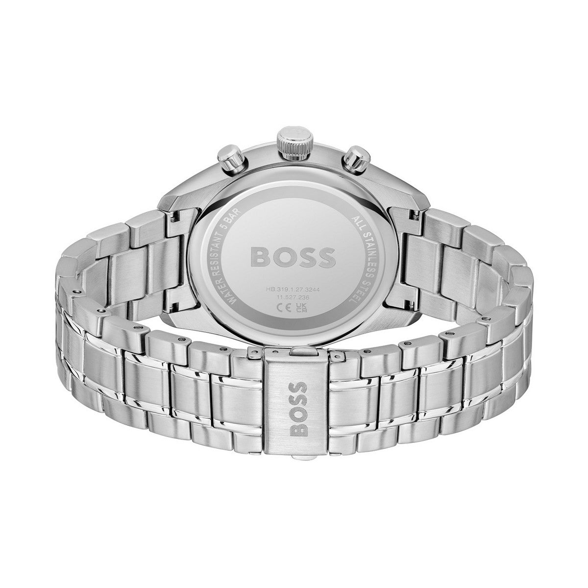 Hugo Boss Heren Horloge HB1514226 44 mm Zilverkleurig