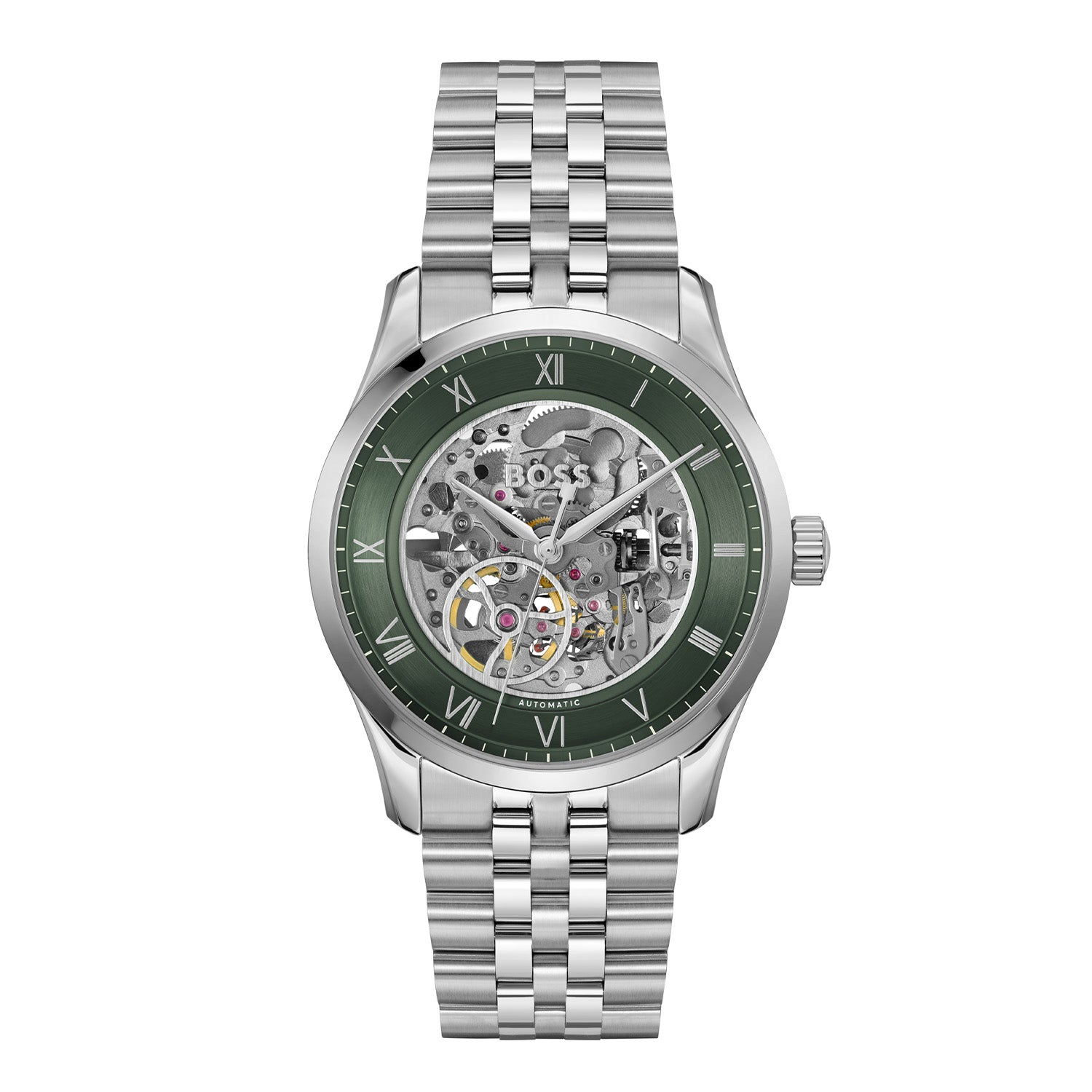 Hugo Boss Heren Horloge HB1514236 41 mm Zilverkleurig