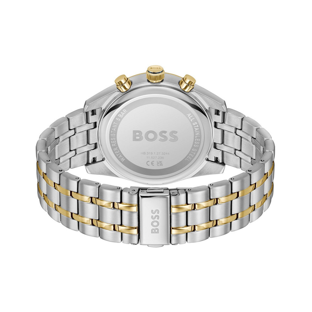 Hugo Boss Heren Horloge HB1514247 44 mm Zilverkleurig