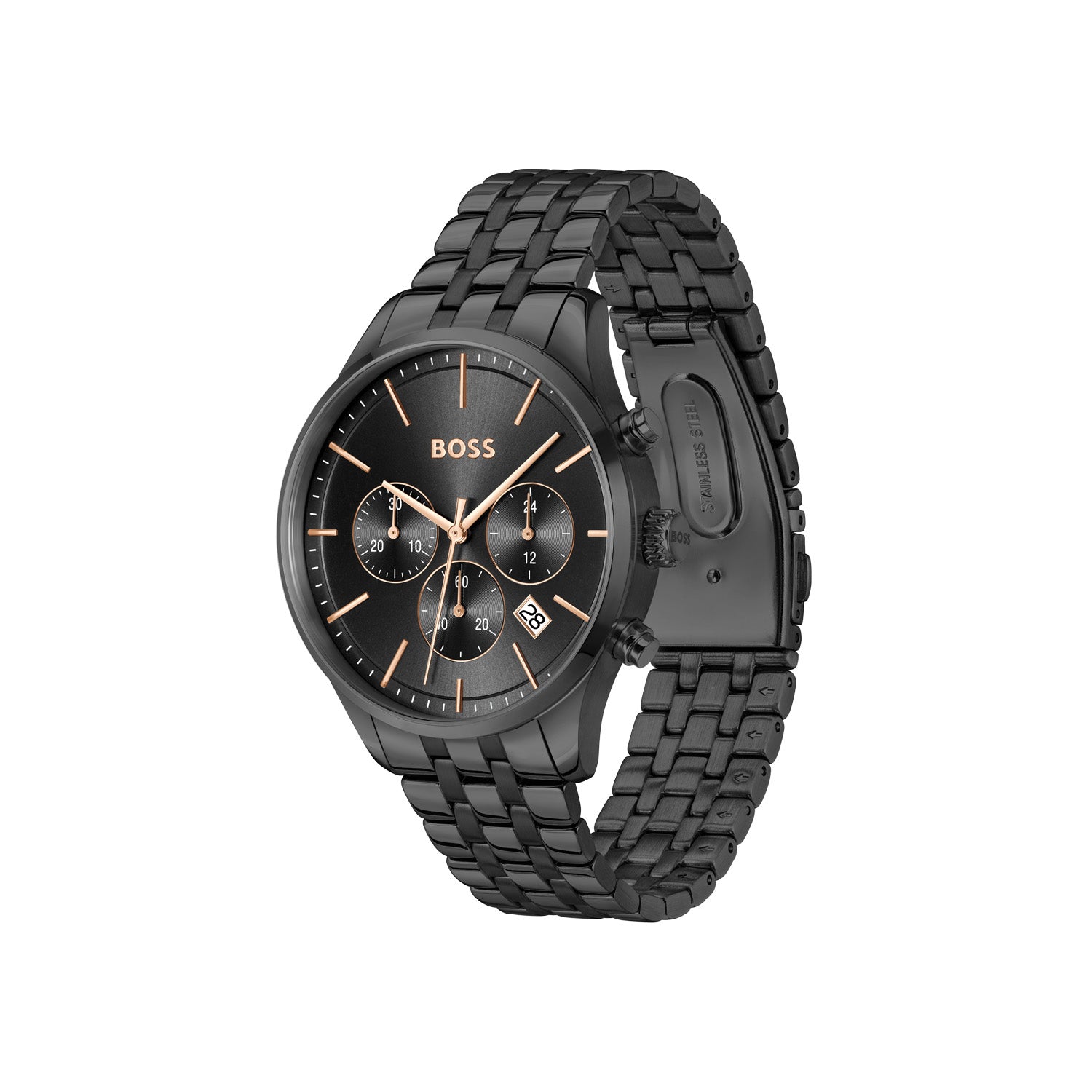 Hugo Boss Heren Horloge HB1514256 42 mm Zwart